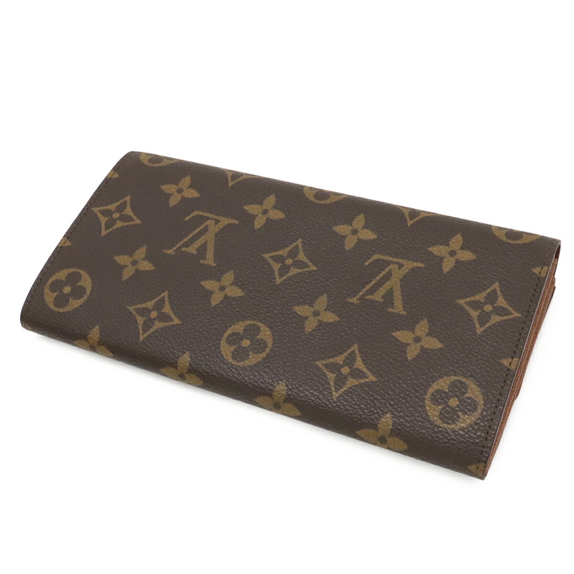 Louis Vuitton Monogram Brown Monogram Long Wallet (Bi-Fold) (Pre-Owned)