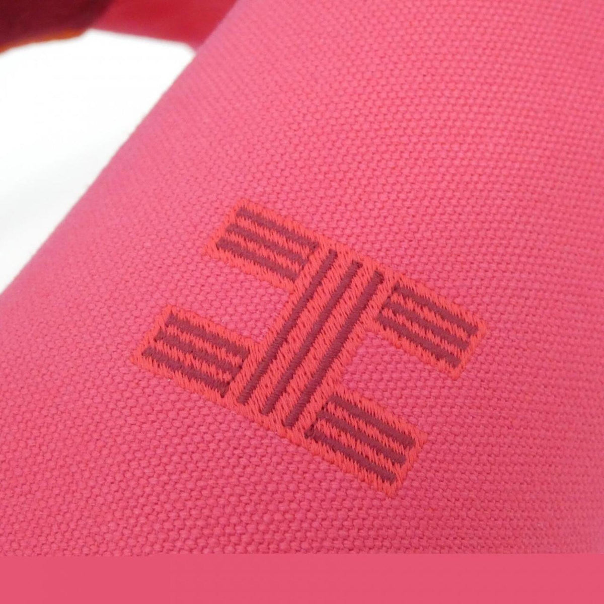 Hermes Pink Canvas Handbag Pouch (Pre-Owned)