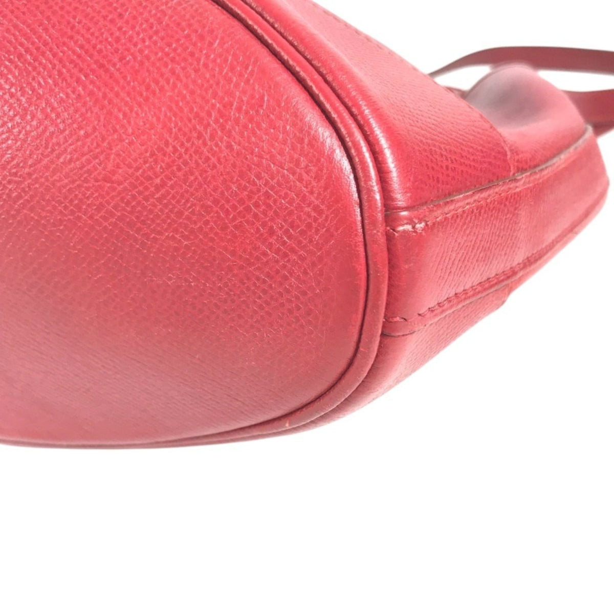 Hermes Red Color Courchevel Leather Shoulder Bag (Pre-Owned)