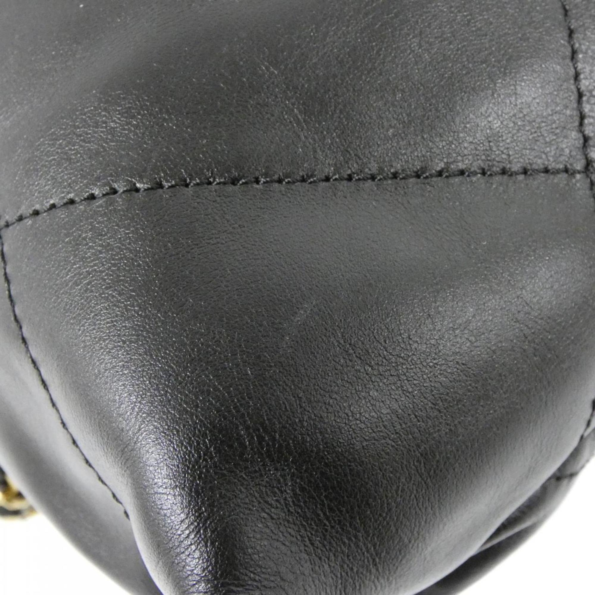Chanel Black Leather Backpack (Pre-Owned)