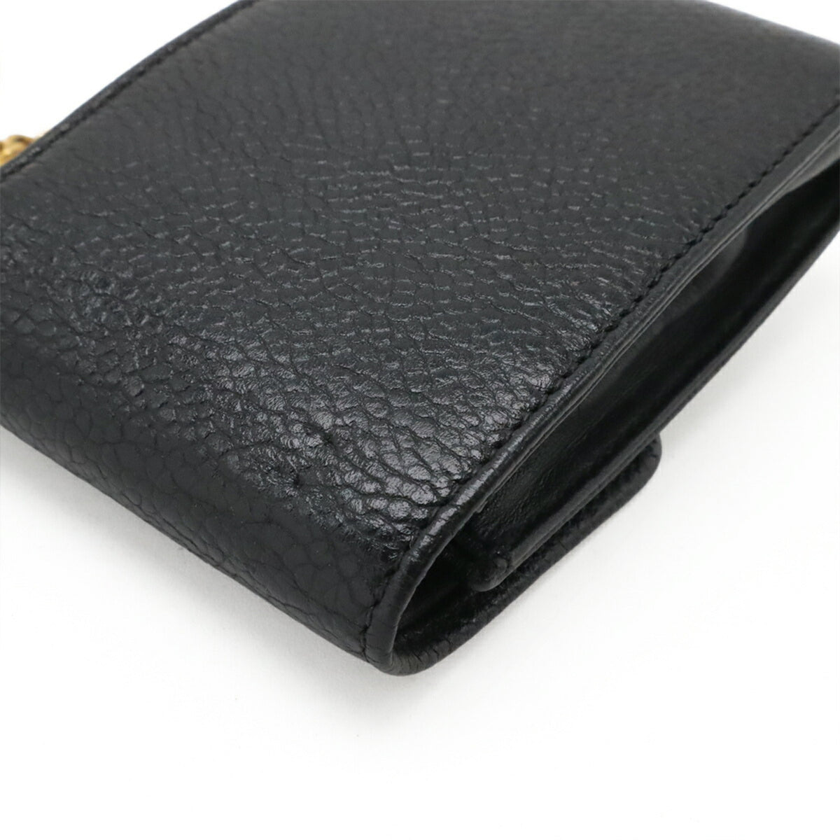 Chanel Black Grained Calfskin Pouch (Pre-Owned)