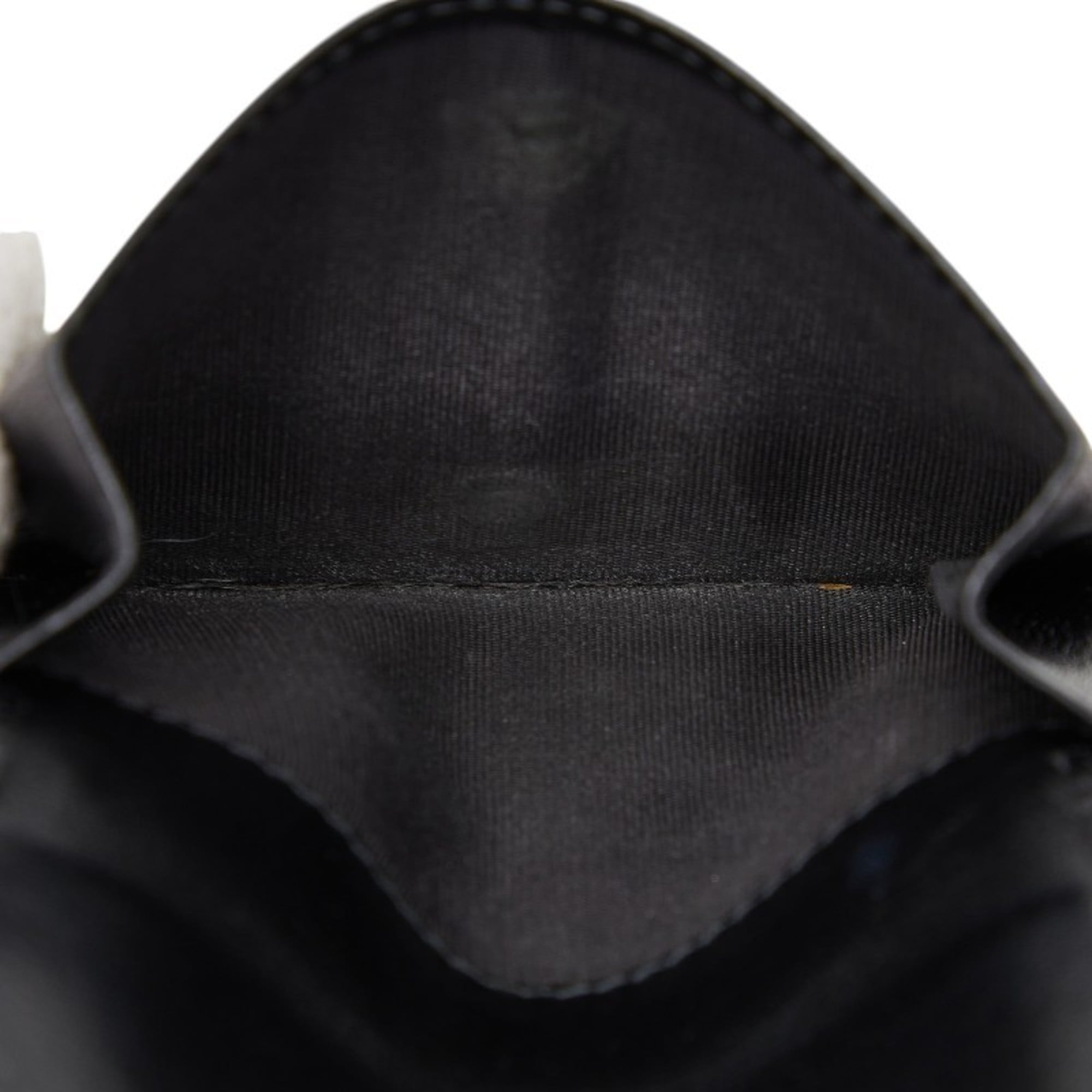 Prada Black Saffiano Triangle Leather Wallet (Bi-Fold) (Pre-Owned)
