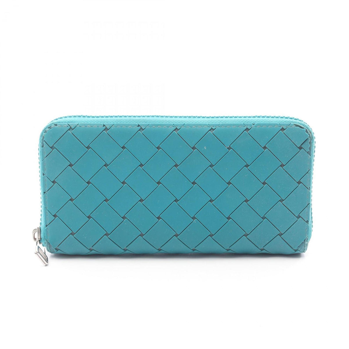 Bottega Veneta Green Rubber Long Wallet (Bi-Fold) (Pre-Owned)