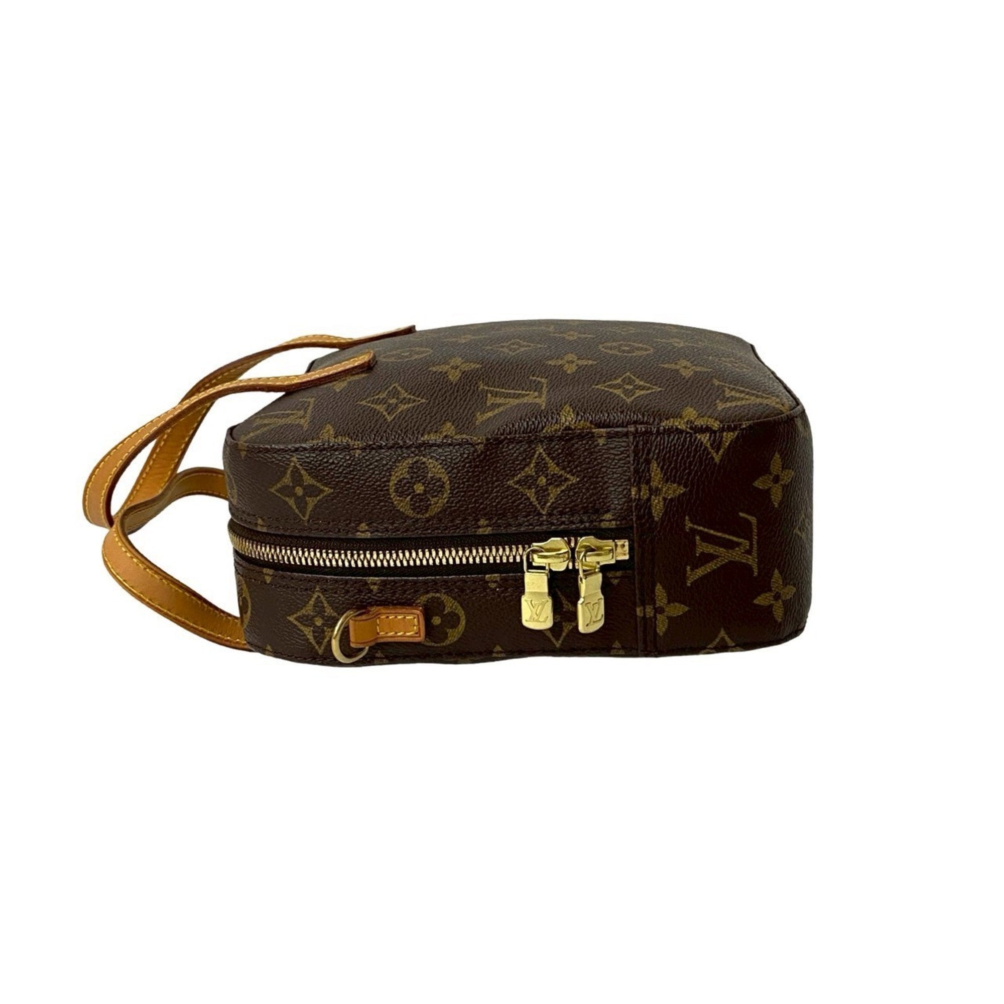 Louis Vuitton Brown Leather Pvc Handbag Shoulder Bag (Pre-Owned)