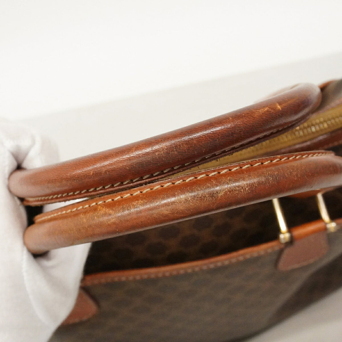 Celine Brown Pvc Handbag (Pre-Owned)