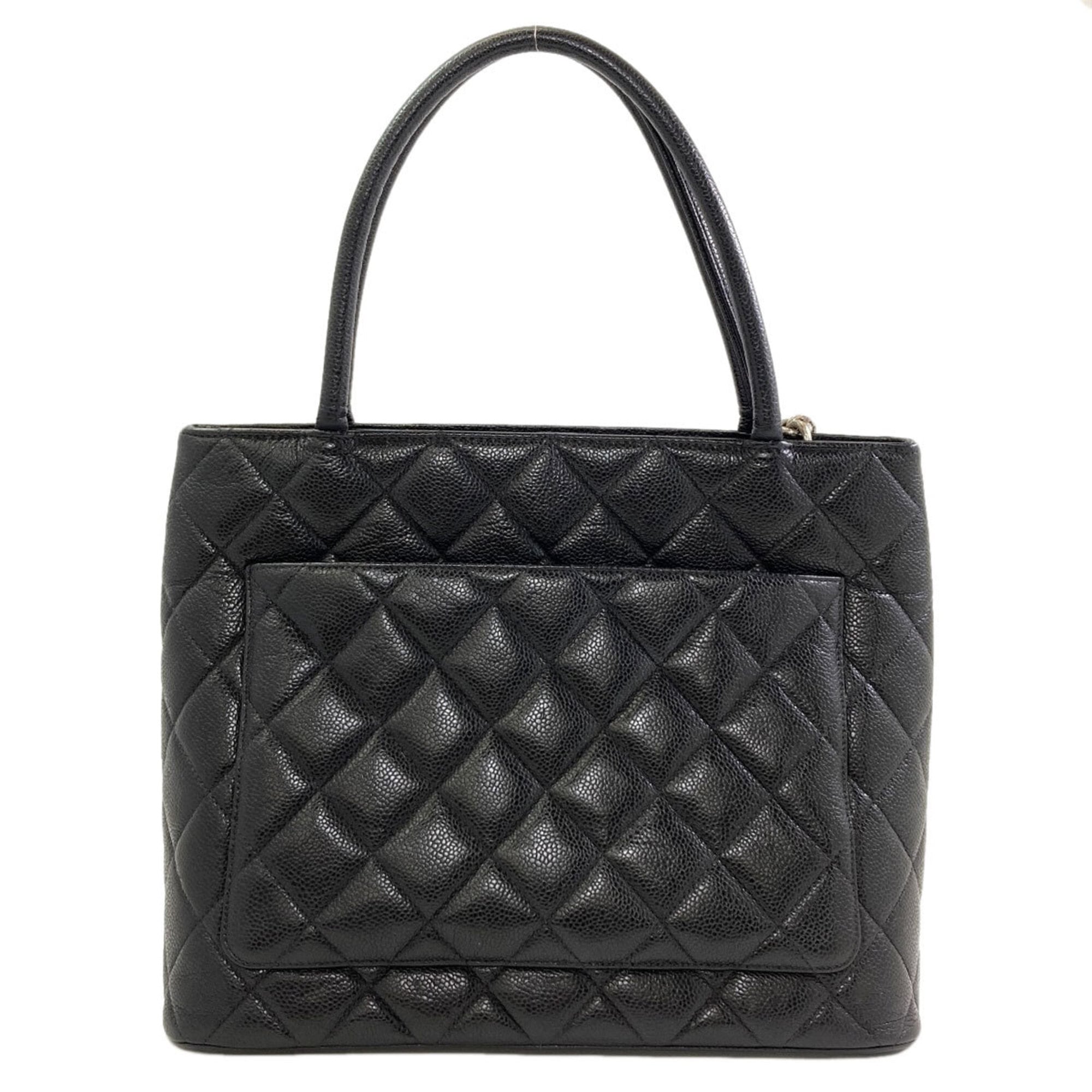 Chanel Black Leather Tote Bag (Pre-Owned)