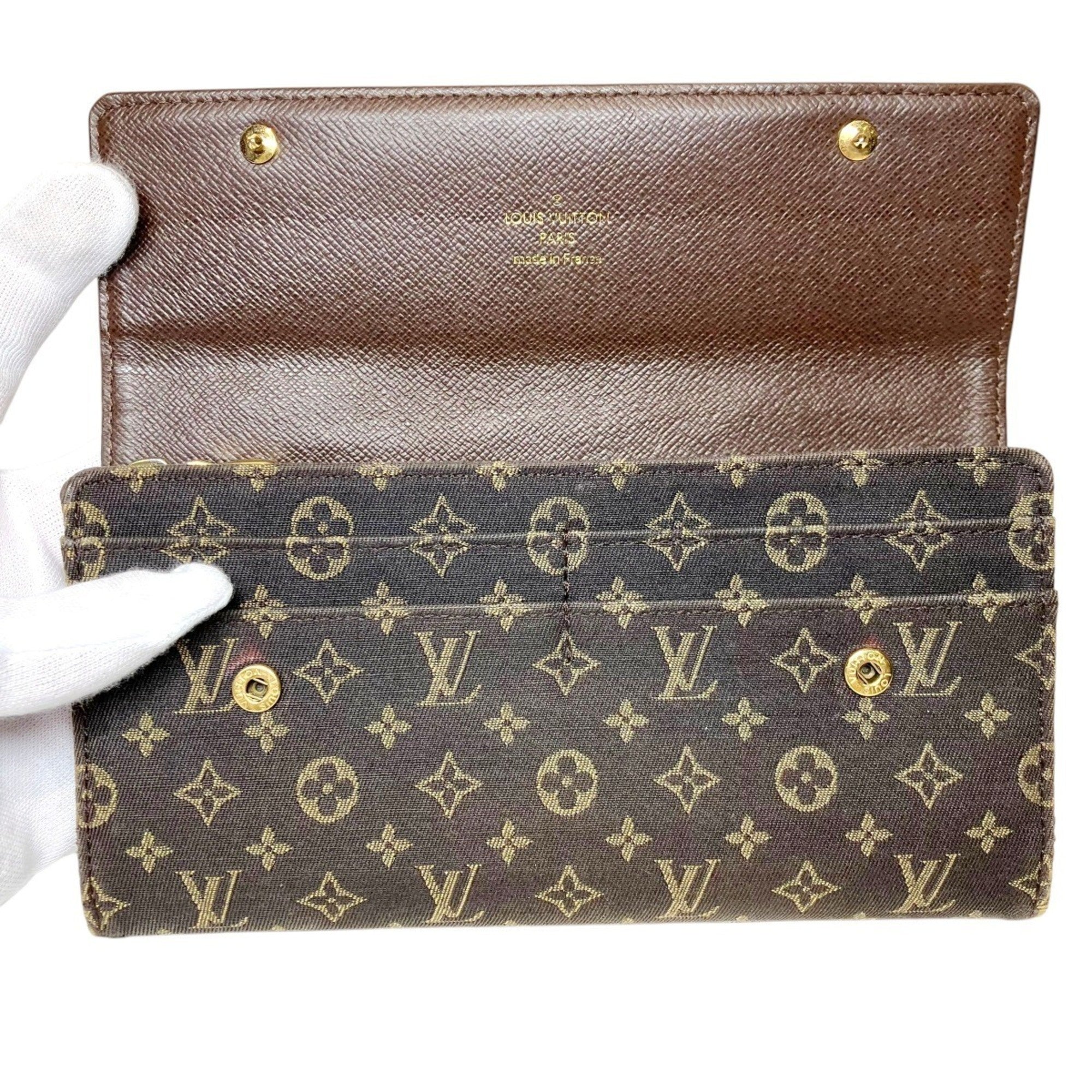 Louis Vuitton Ebene Galle Canvas Coin Purse/Coin Case (Pre-Owned)