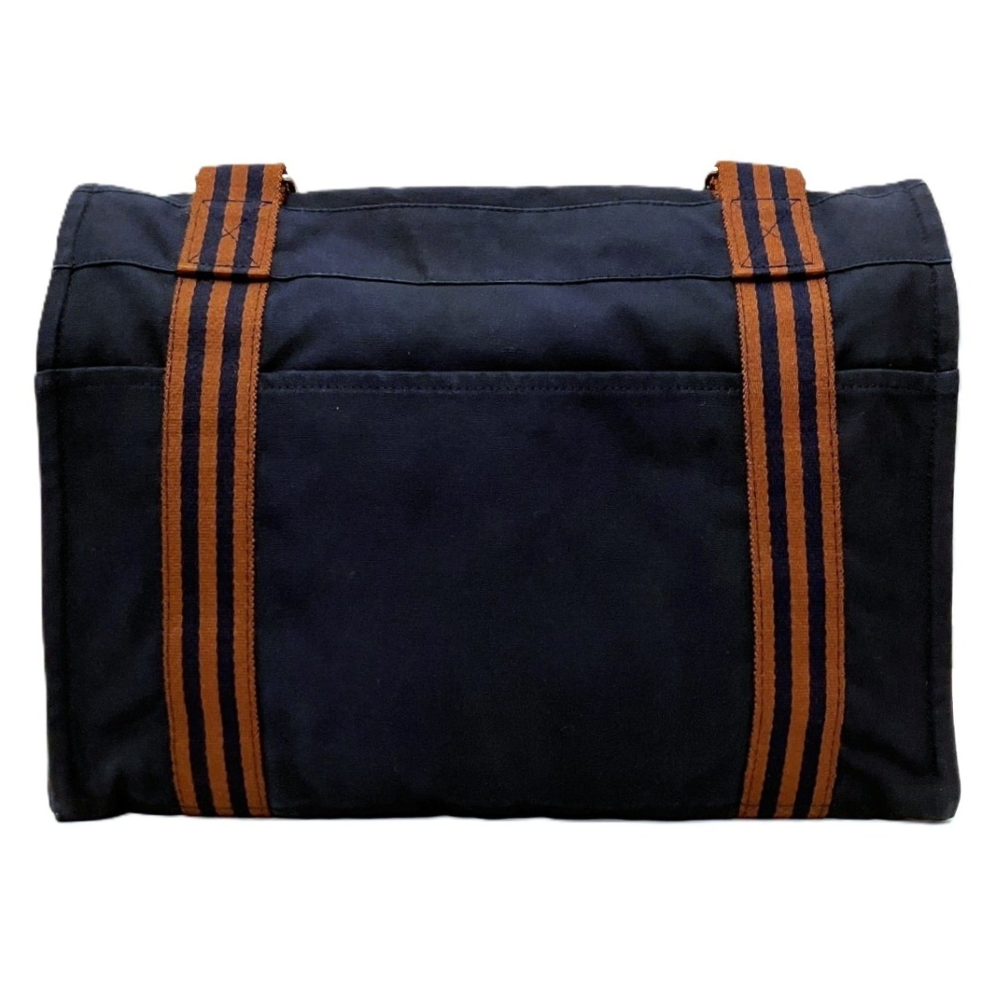 Hermes Fourre Tout Navy Canvas Tote Bag (Pre-Owned)