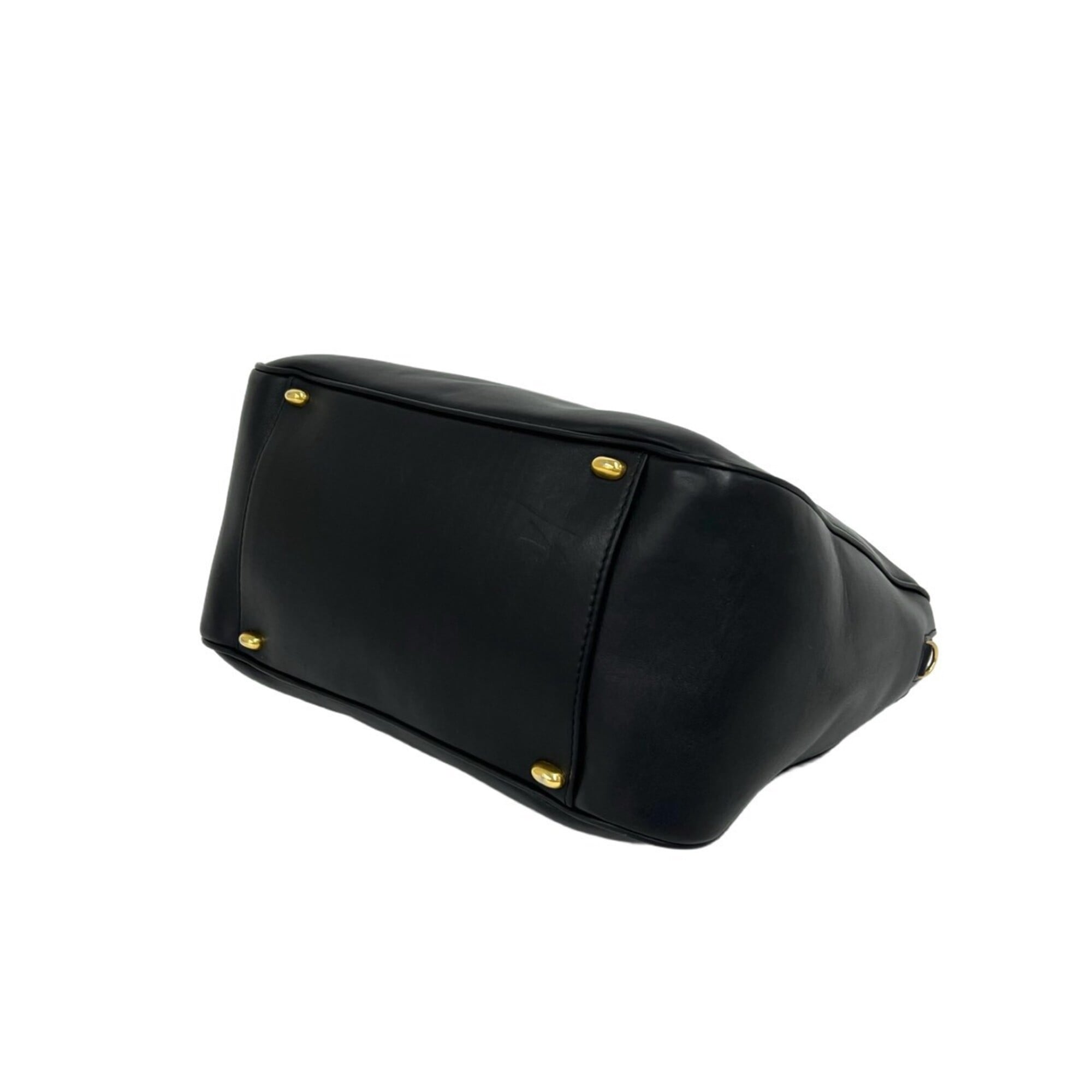 Celine Black Leather Boston Bag Handbag (Pre-Owned)