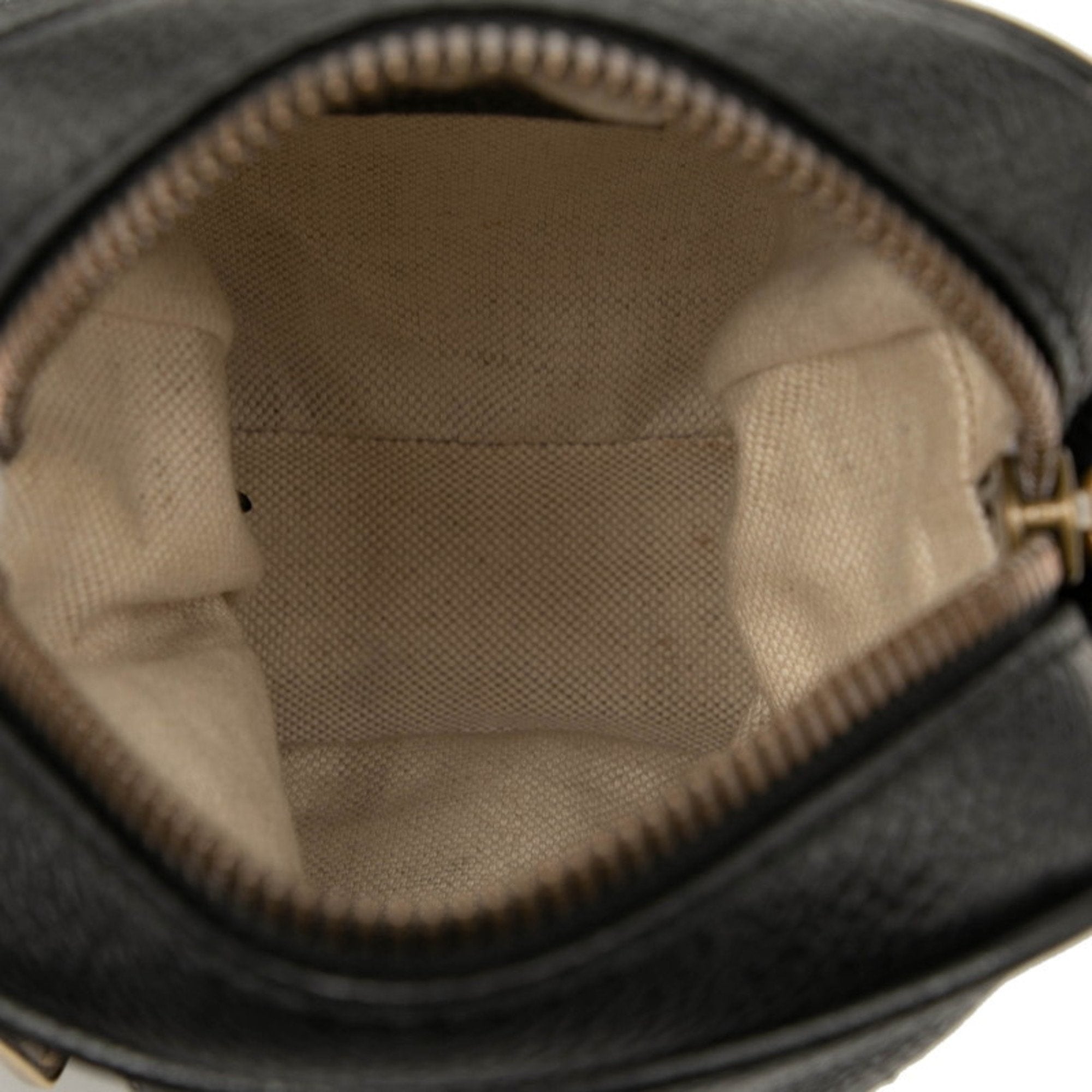 Gucci Black Multi-Color Leather Shoulder Bag (Pre-Owned)