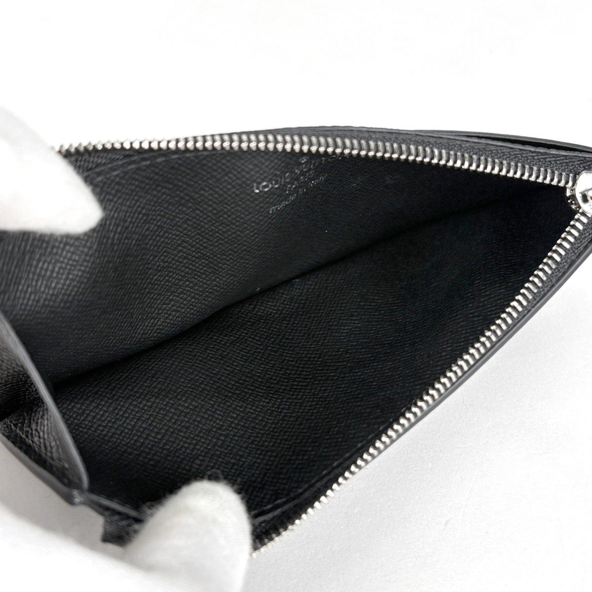 Louis Vuitton Black Noir Taigarama Coin Purse/Coin Case (Pre-Owned)