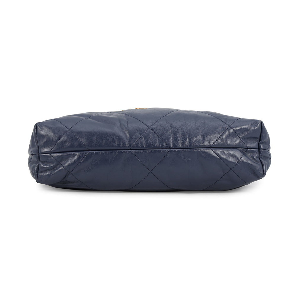 Chanel Matelasse Navy Leather Handbag Pouch (Pre-Owned)