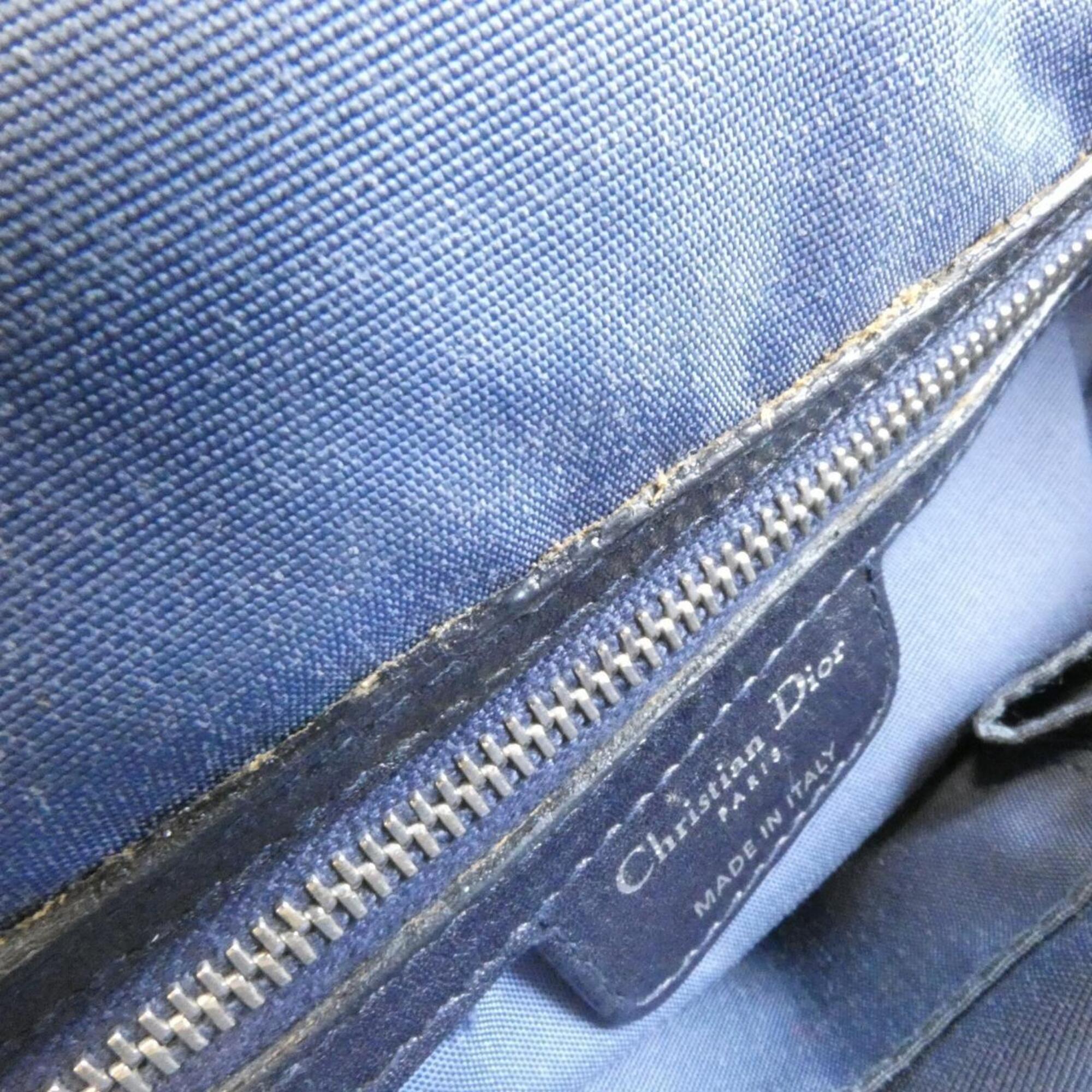 Christian Dior Navy Leather Handbag (Pre-Owned)