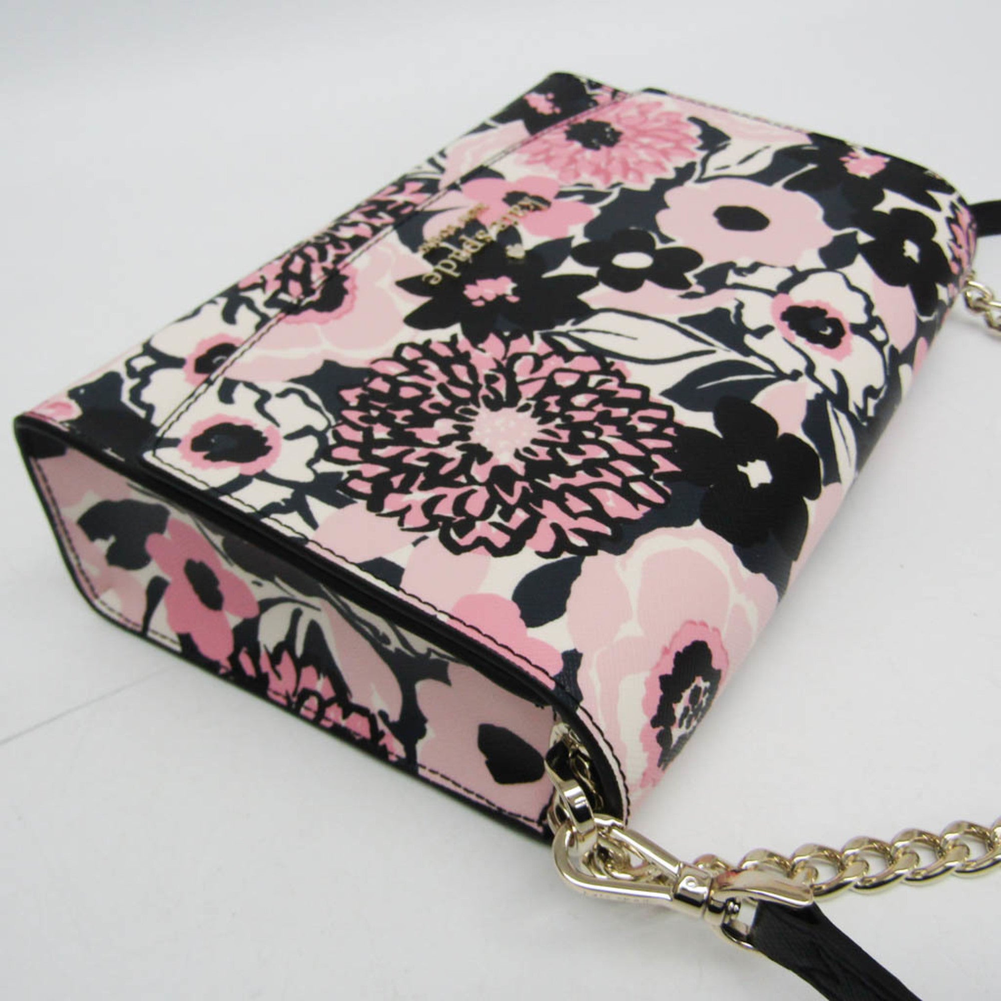 Kate Spade Black Pink Pvc Handbag Shoulder Bag (Pre-Owned)
