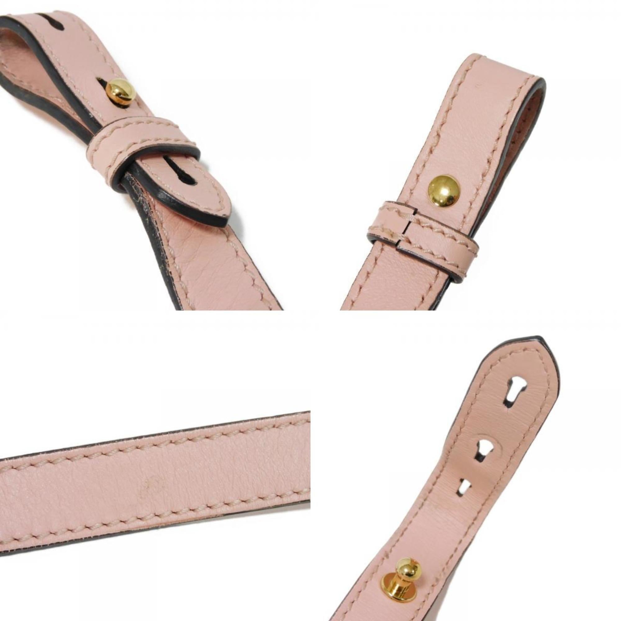 Gucci Light Pink Bamboo Leather Handbag (Pre-Owned)