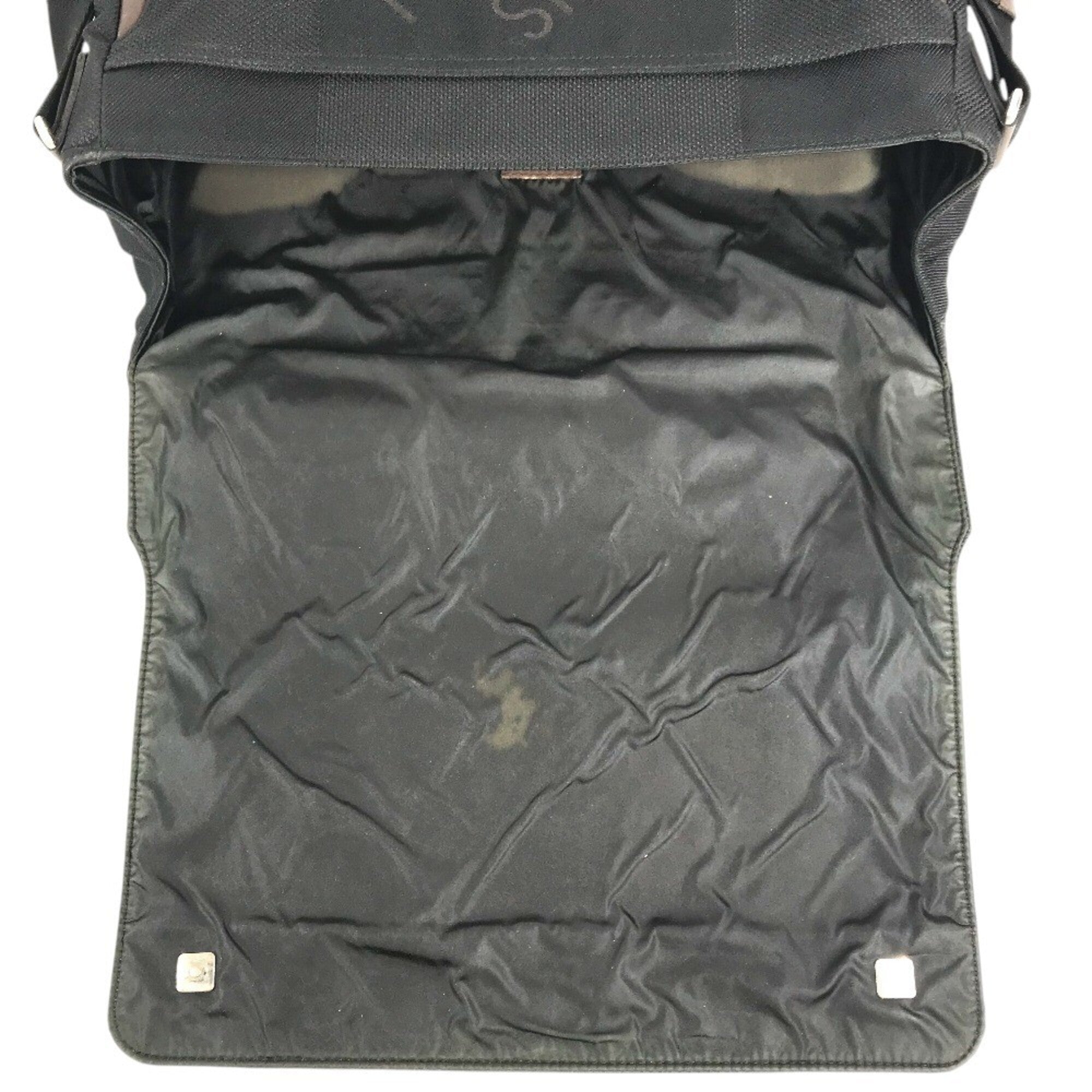Louis Vuitton Black Damier Canvas Damier Geant Messenger Bag Shoulder Bag (Pre-Owned)