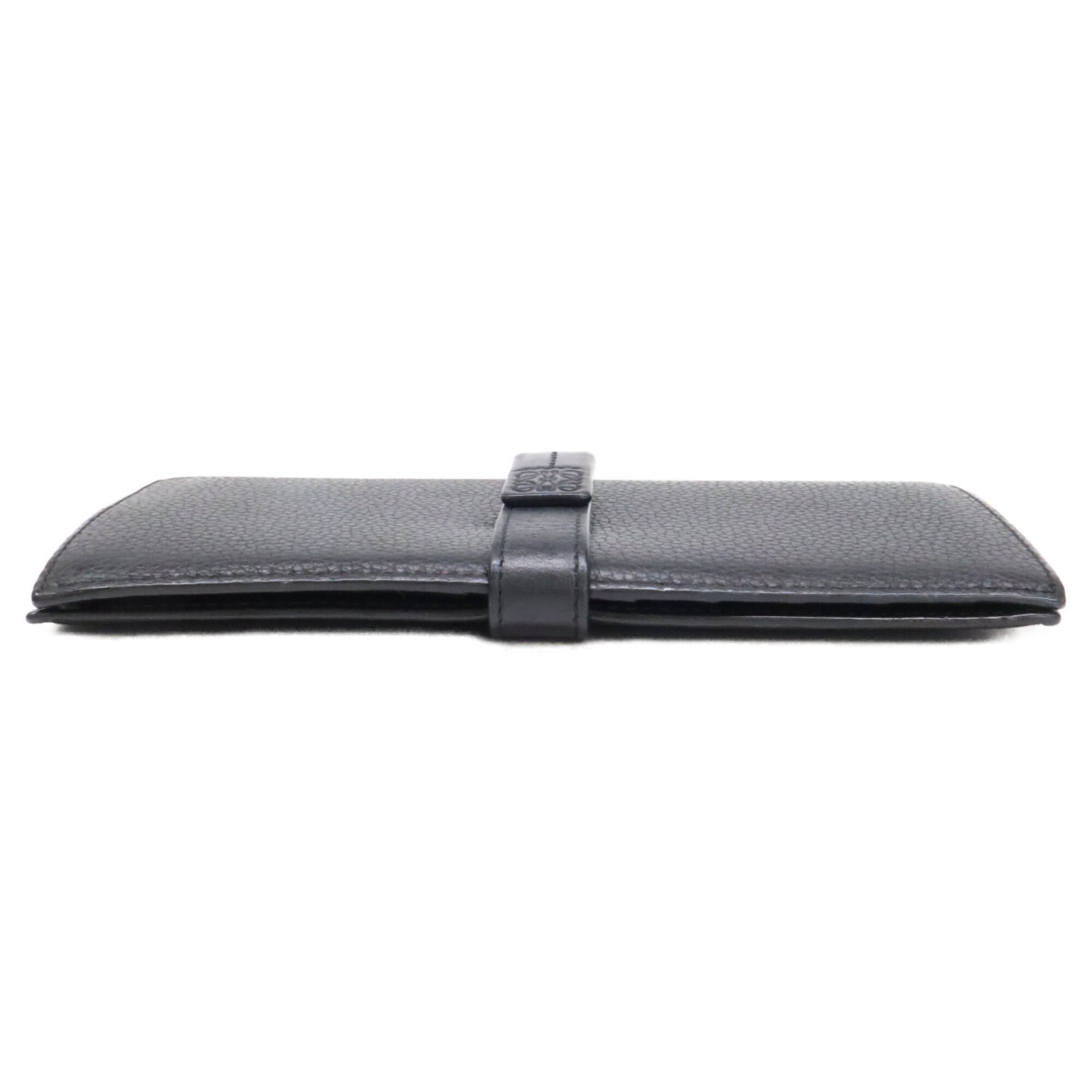 Loewe Black Leather Long Wallet (Bi-Fold) (Pre-Owned)