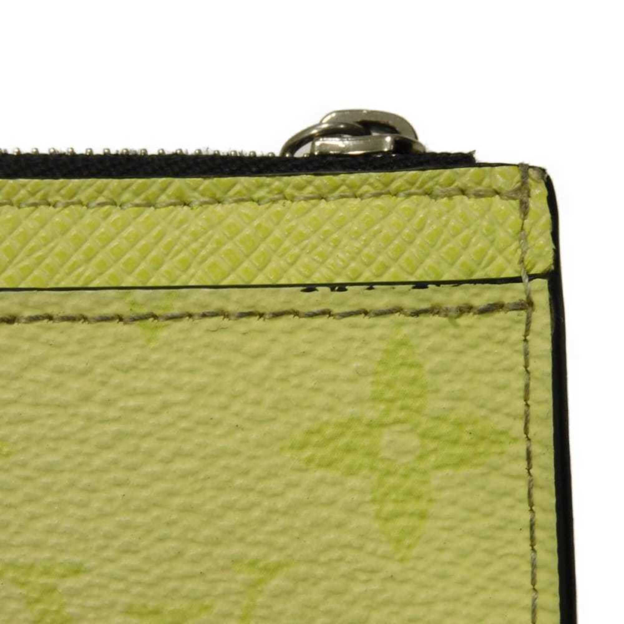 Louis Vuitton Yellow Taigarama Coin Purse/Coin Case (Pre-Owned)