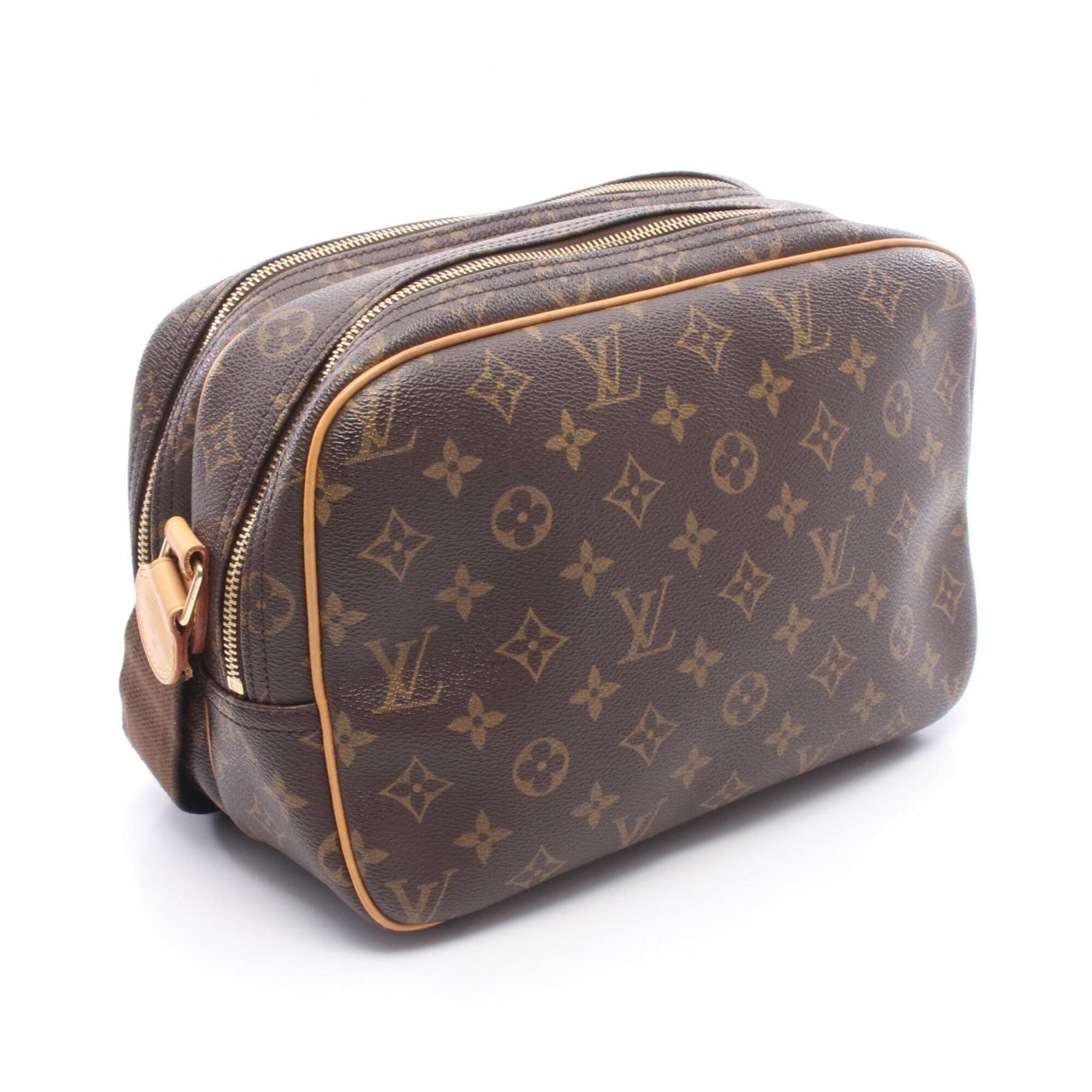 Louis Vuitton Brown Pvc Leather Handbag Shoulder Bag (Pre-Owned)