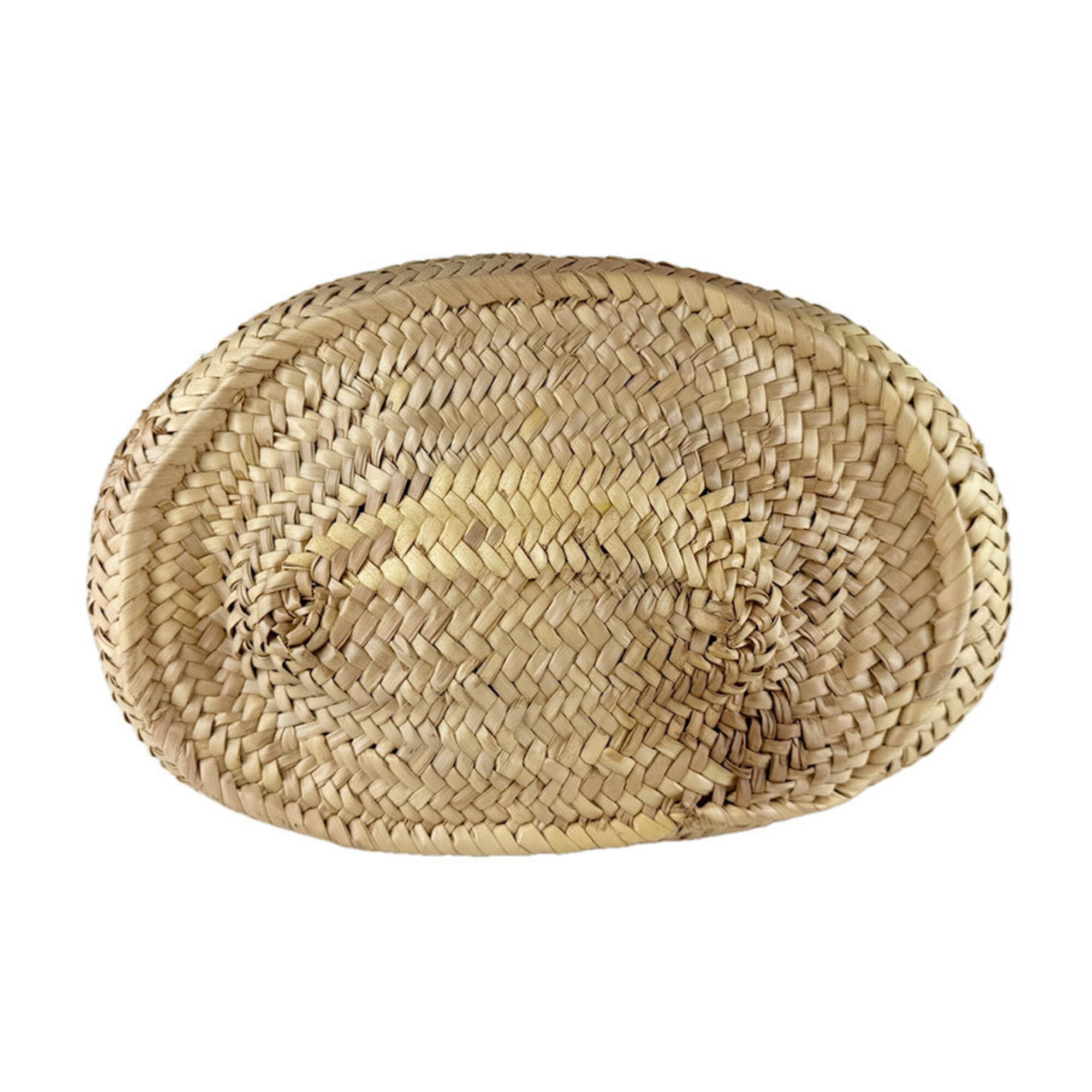 Loewe Brown Raffia Leather Basket Handbag (Pre-Owned)