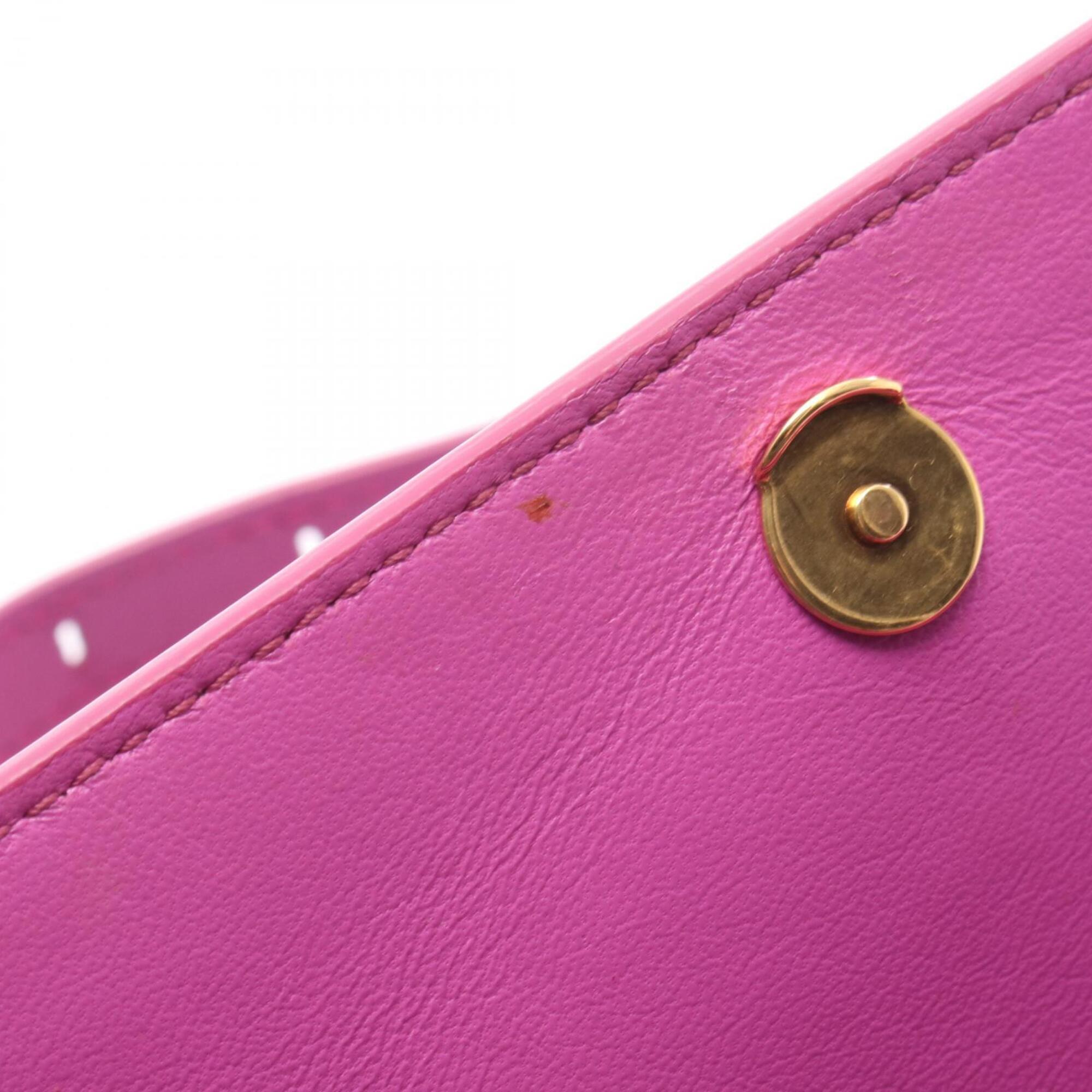 Balenciaga Pink Leather Canvas Handbag Shoulder Bag (Pre-Owned)