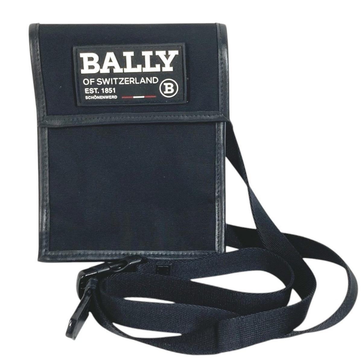 Bally Black Nylon Canvas Shoulder Bag (Pre-Owned)