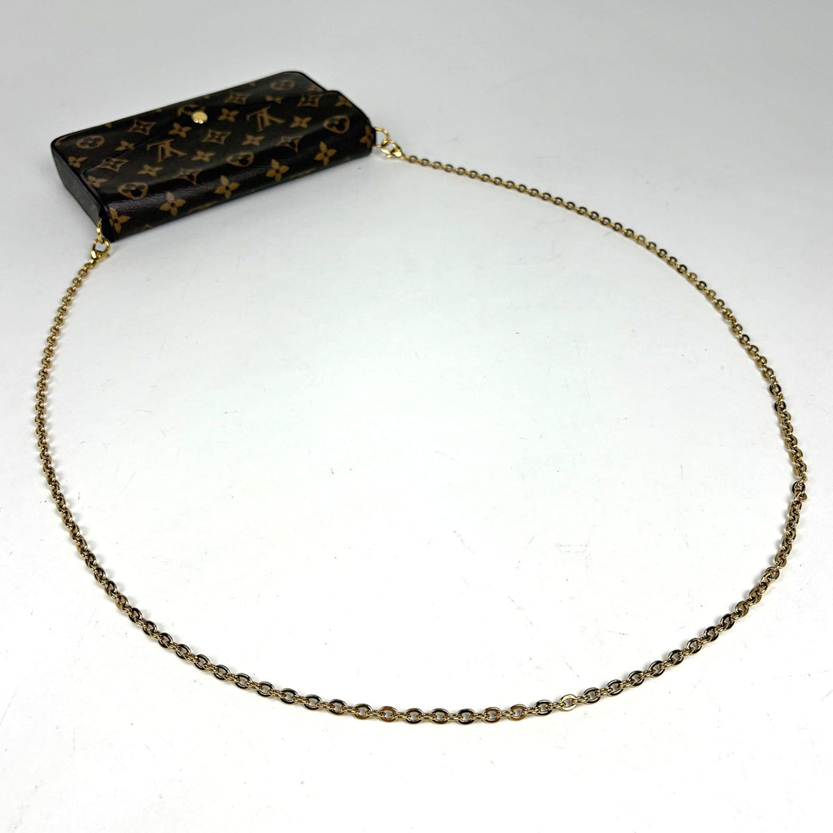 Louis Vuitton Monogram Brown Fuchsia Monogram Clutch Bag Pochette Shoulder Bag (Pre-Owned)