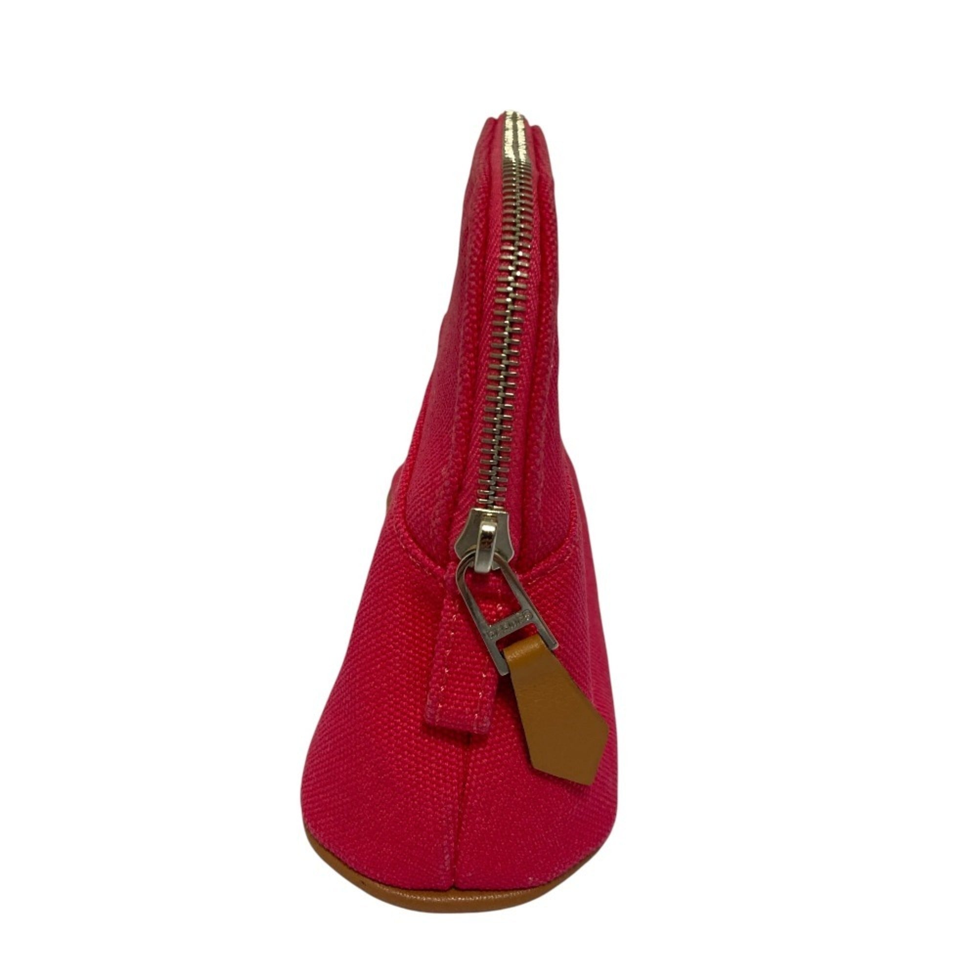 Hermes Pink Canvas Pouch (Pre-Owned)