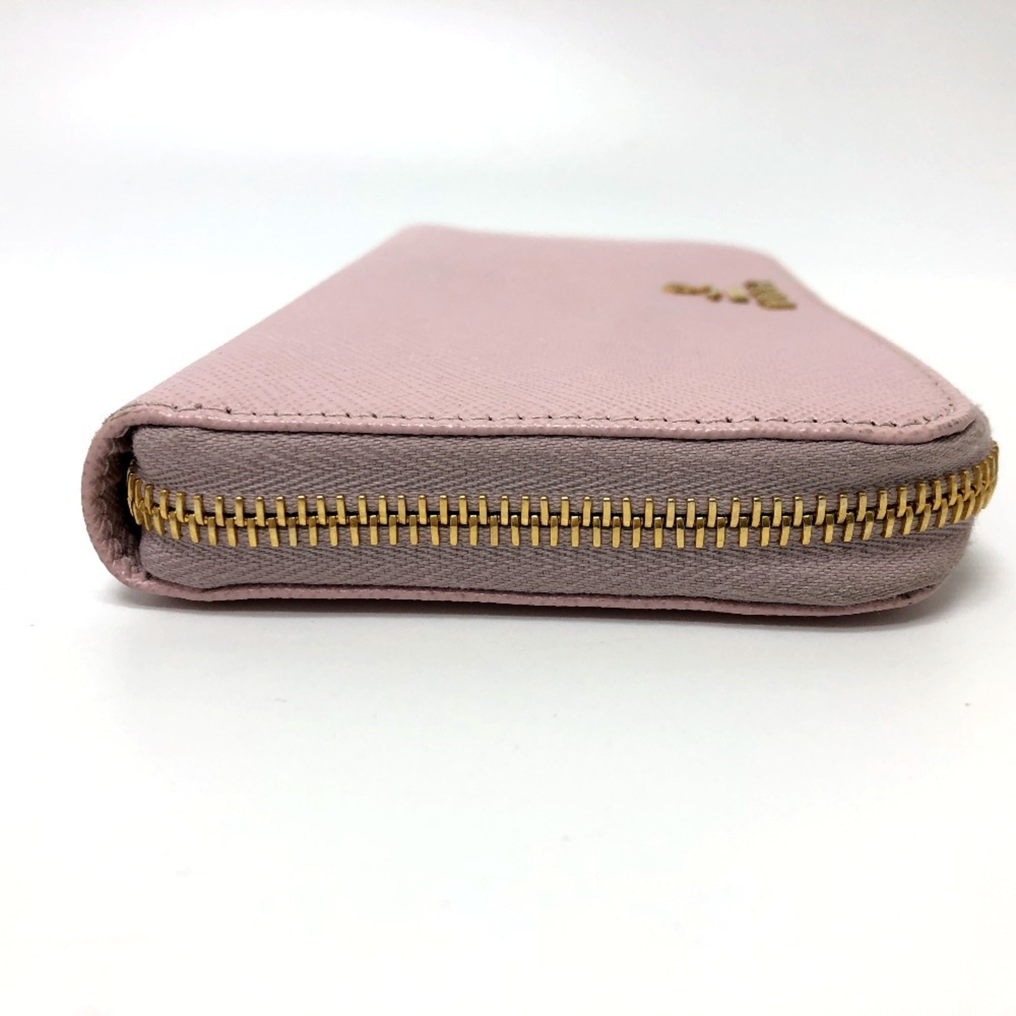 Prada Pink Saffiano Metal Long Wallet (Bi-Fold) (Pre-Owned)