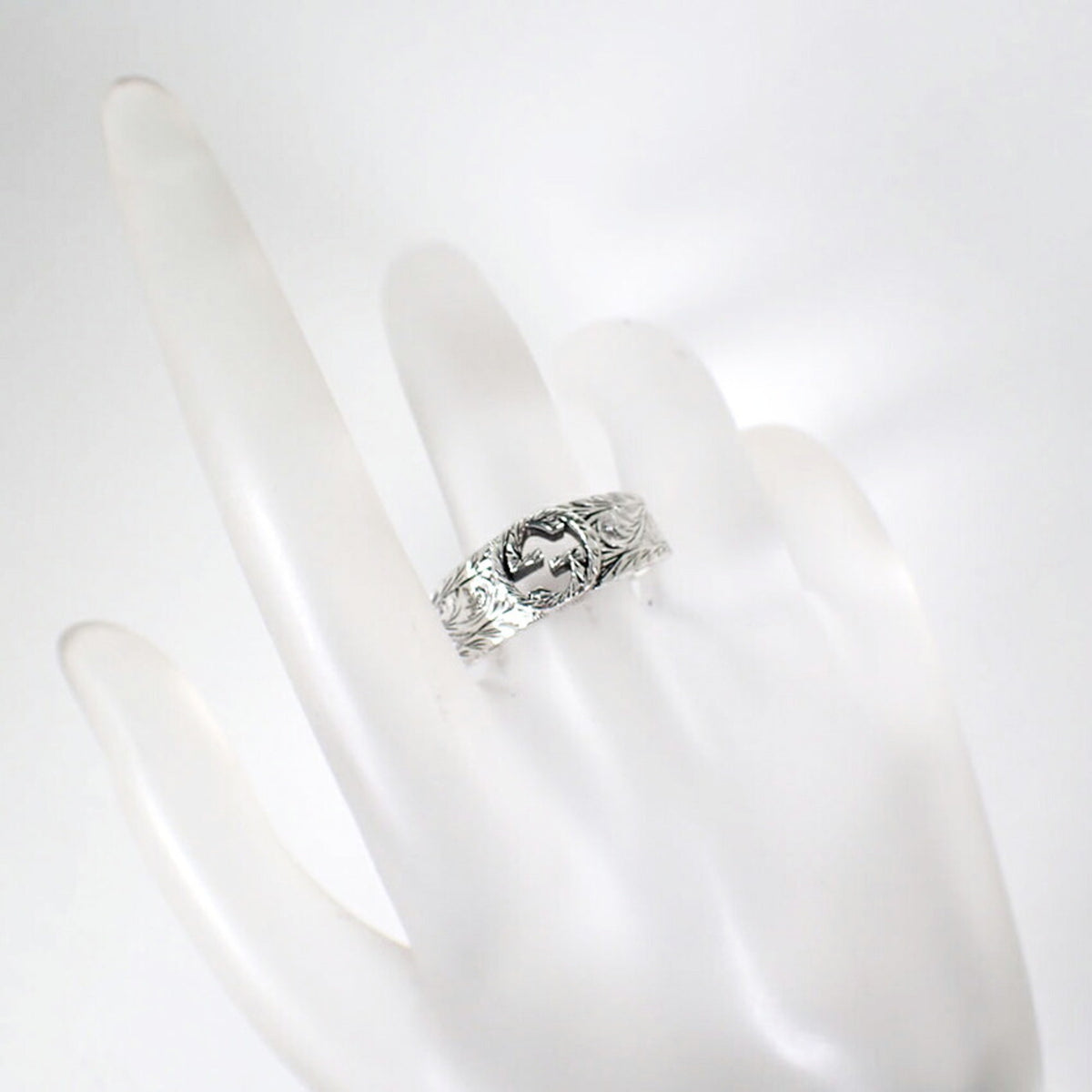 Gucci Sterling Silver 925 Band Ring (Pre-Owned)