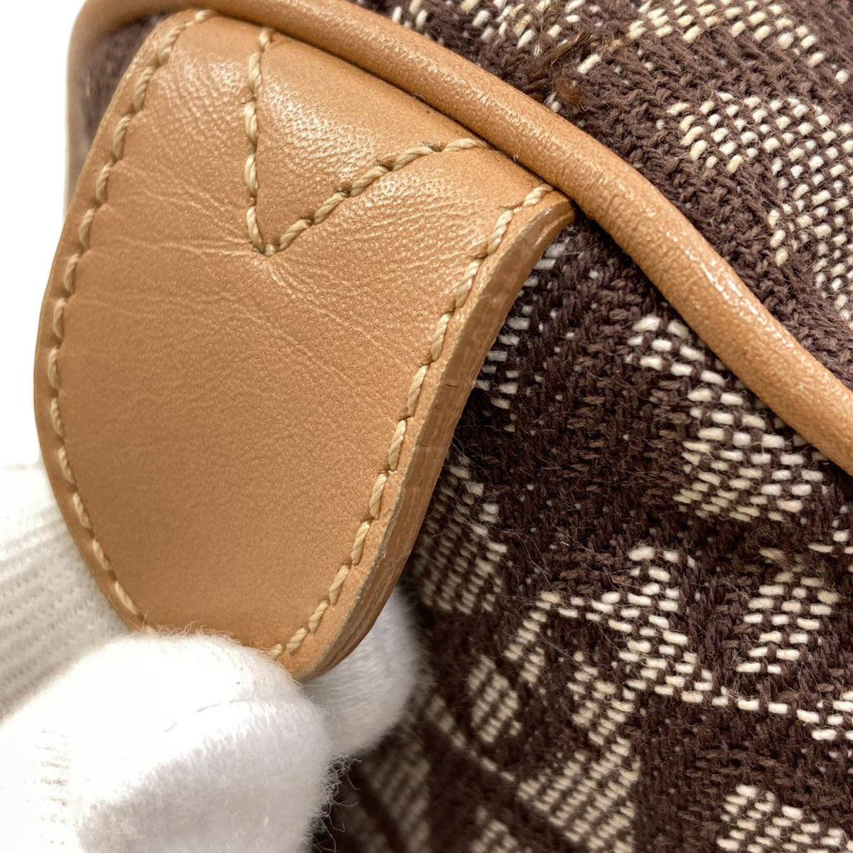 Christian Dior Brown Canvas Handbag (Pre-Owned)