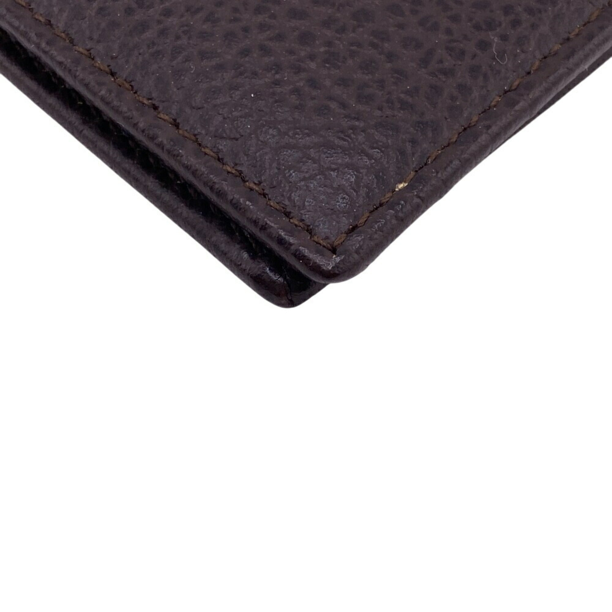 Bally Brown Leather Bill Wallet (Bi-Fold) (Pre-Owned)