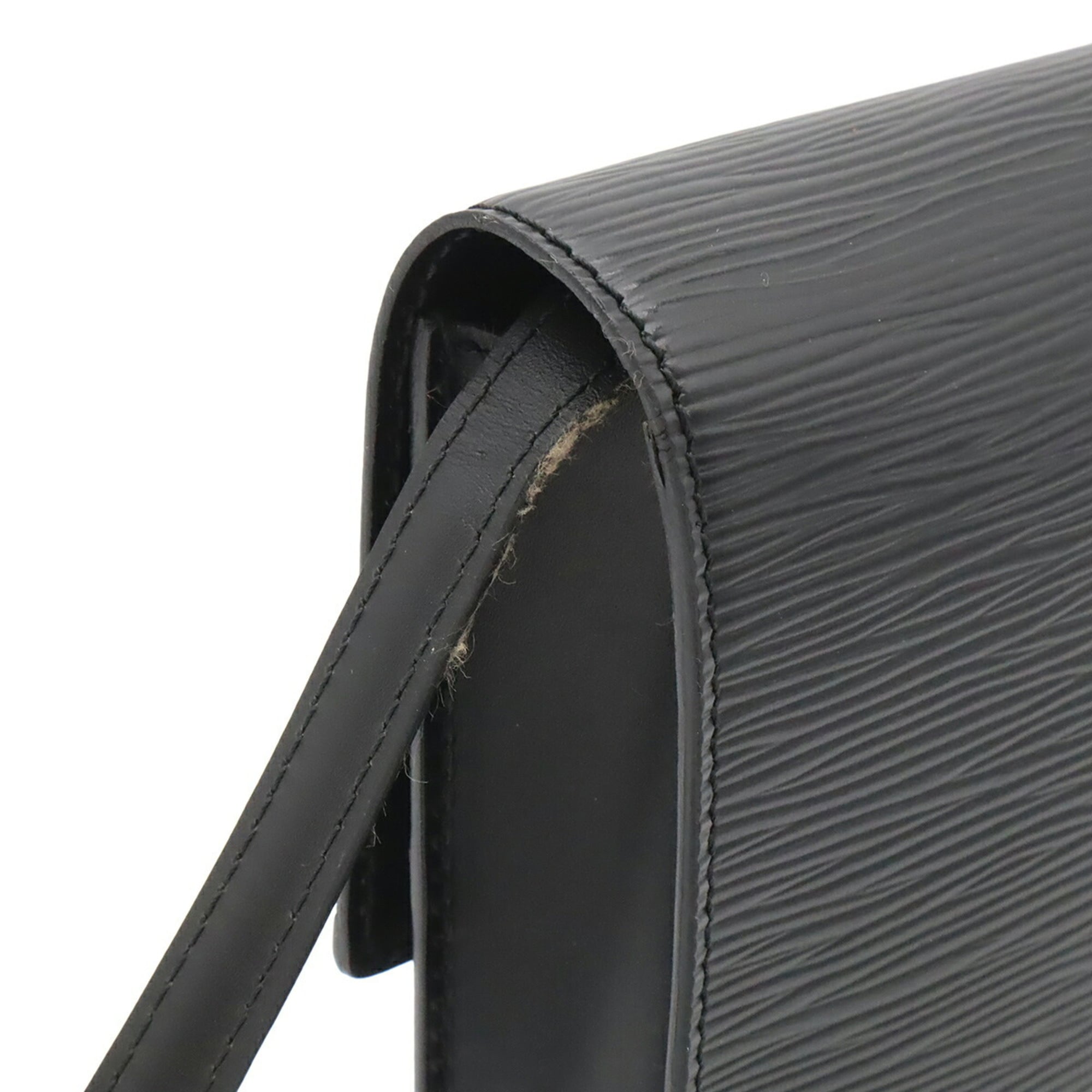 Louis Vuitton Epi Black Noir Epi Leather Clutch Bag Shoulder Bag (Pre-Owned)