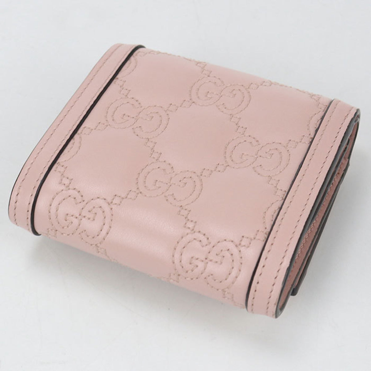Gucci Pink Leather Wallet (Bi-Fold) (Pre-Owned)