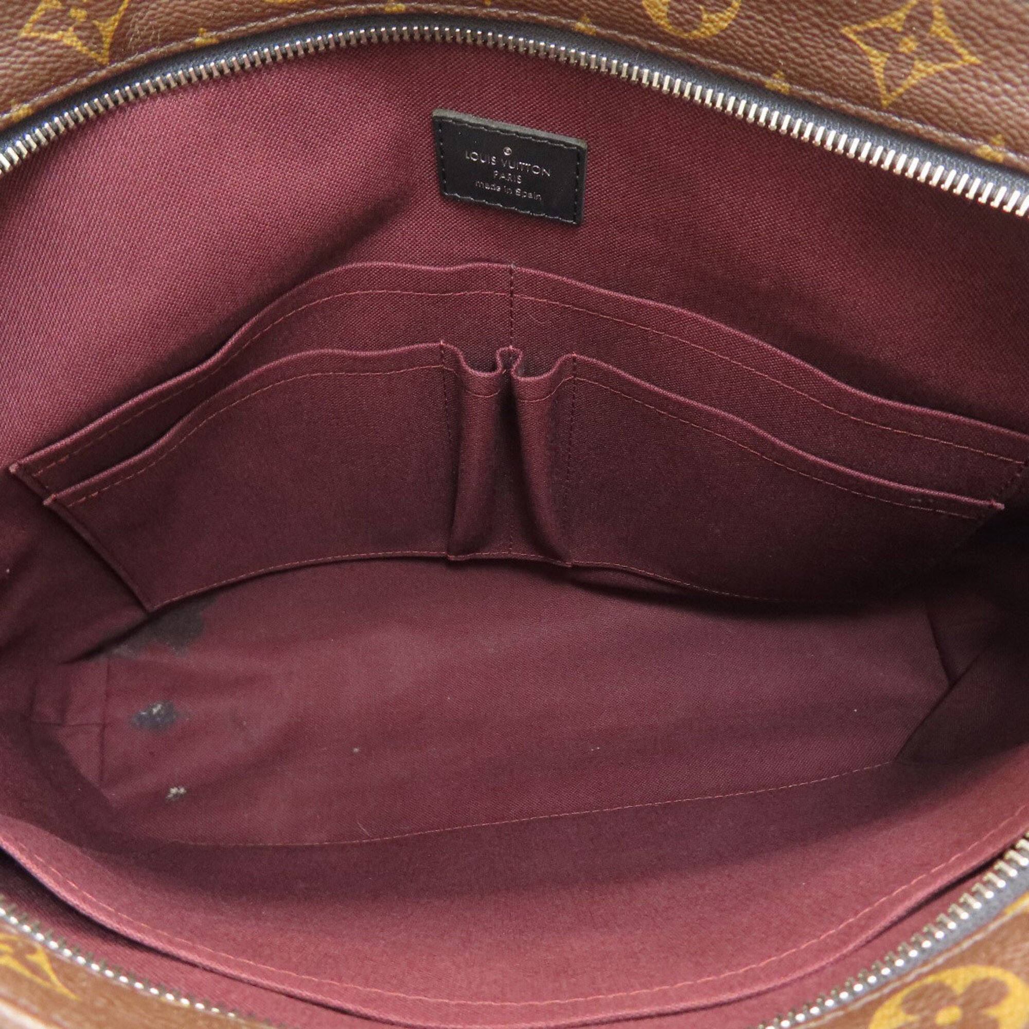Louis Vuitton Monogram Macassar Black Brown Monogram Briefcase (Pre-Owned)
