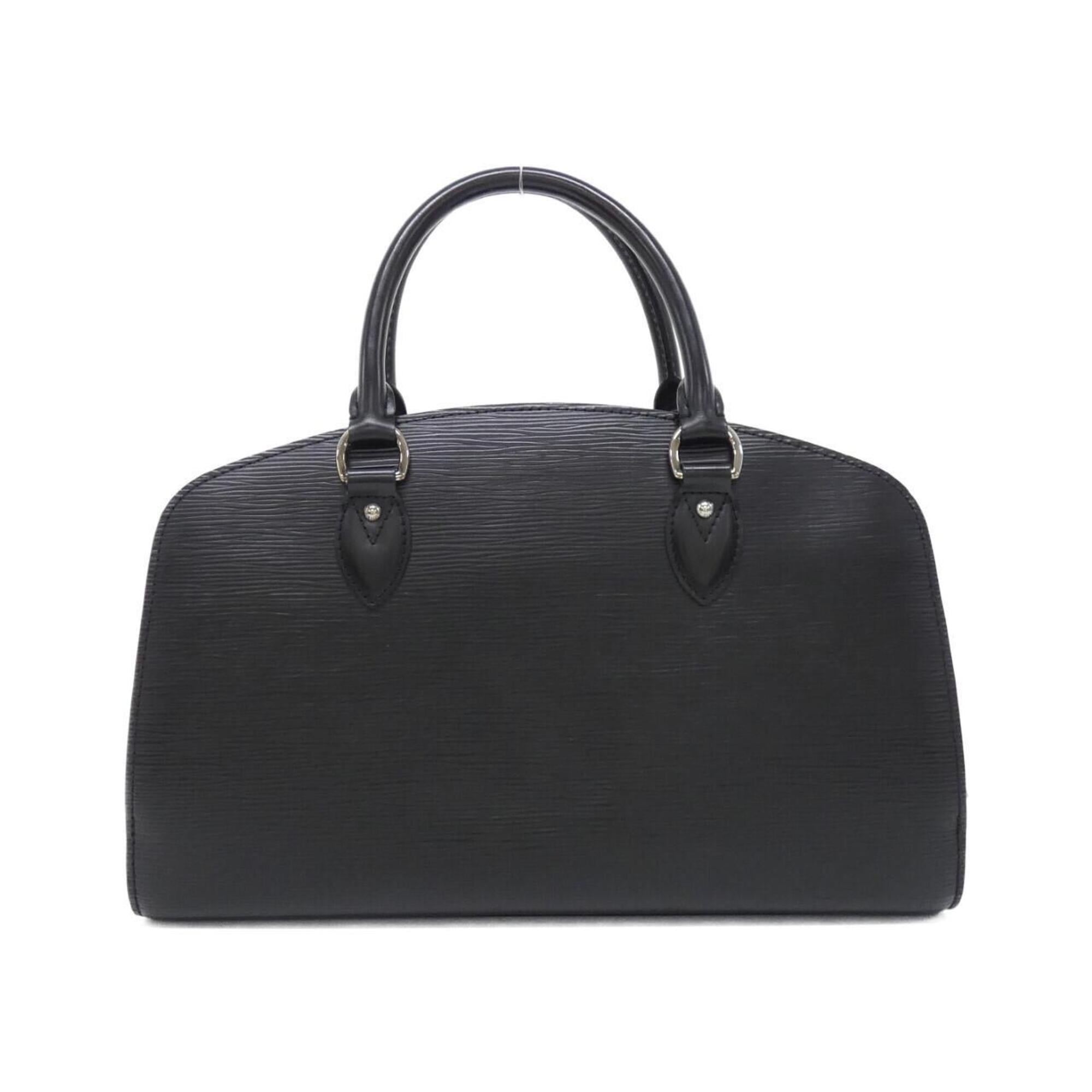 Louis Vuitton Black Leather Handbag (Pre-Owned)