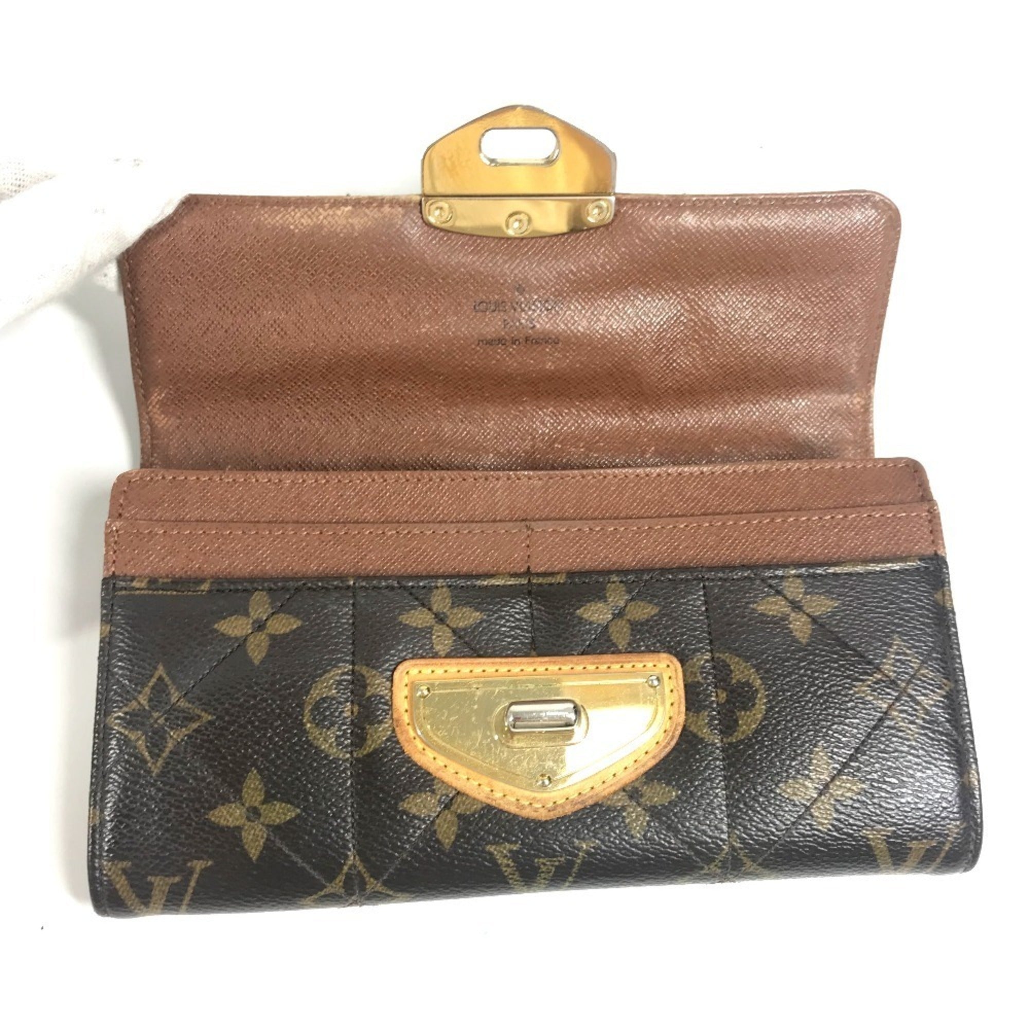 Louis Vuitton Brown Monogram Long Wallet (Bi-Fold) (Pre-Owned)