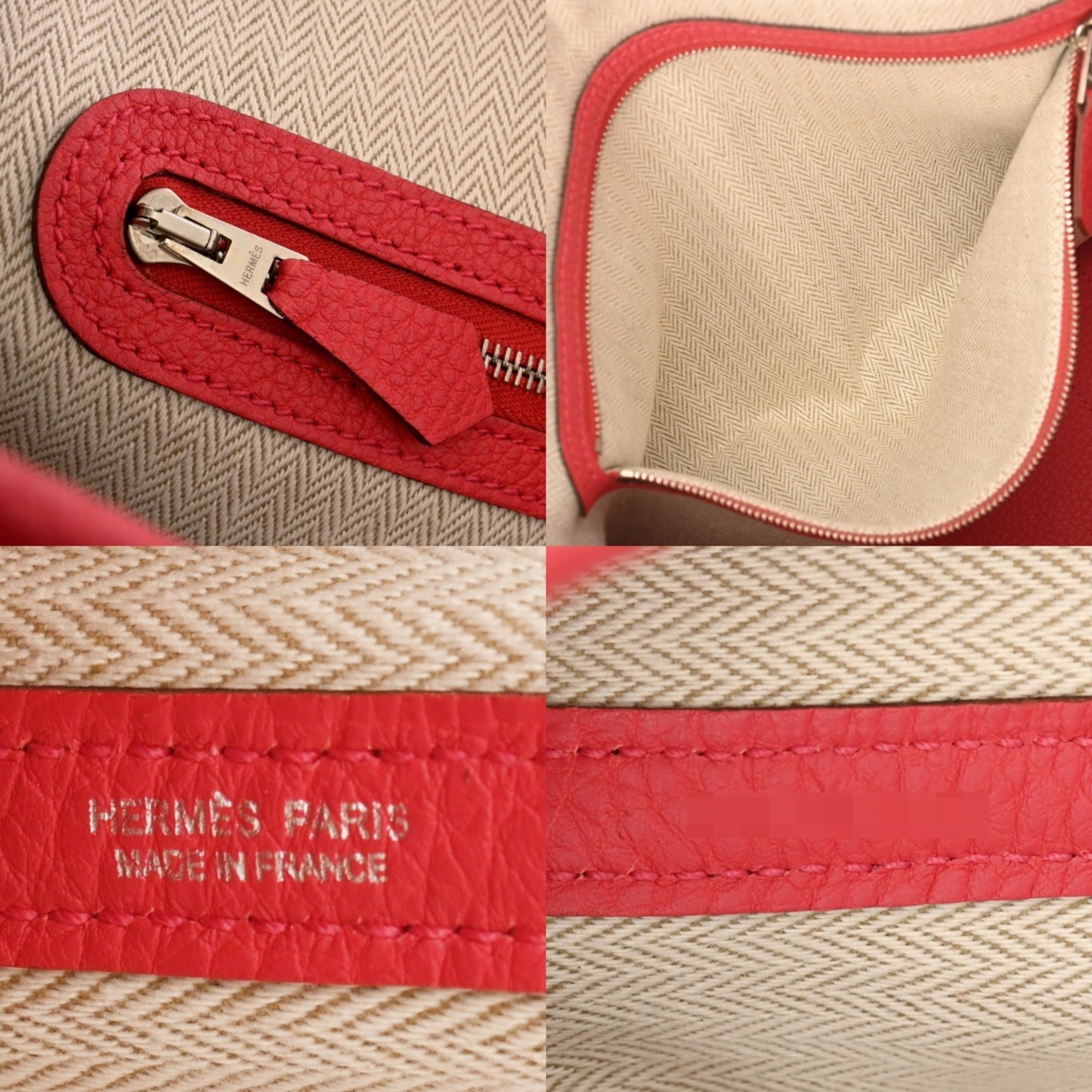 Hermes Bougainvillier Negonda Leather Handbag (Pre-Owned)