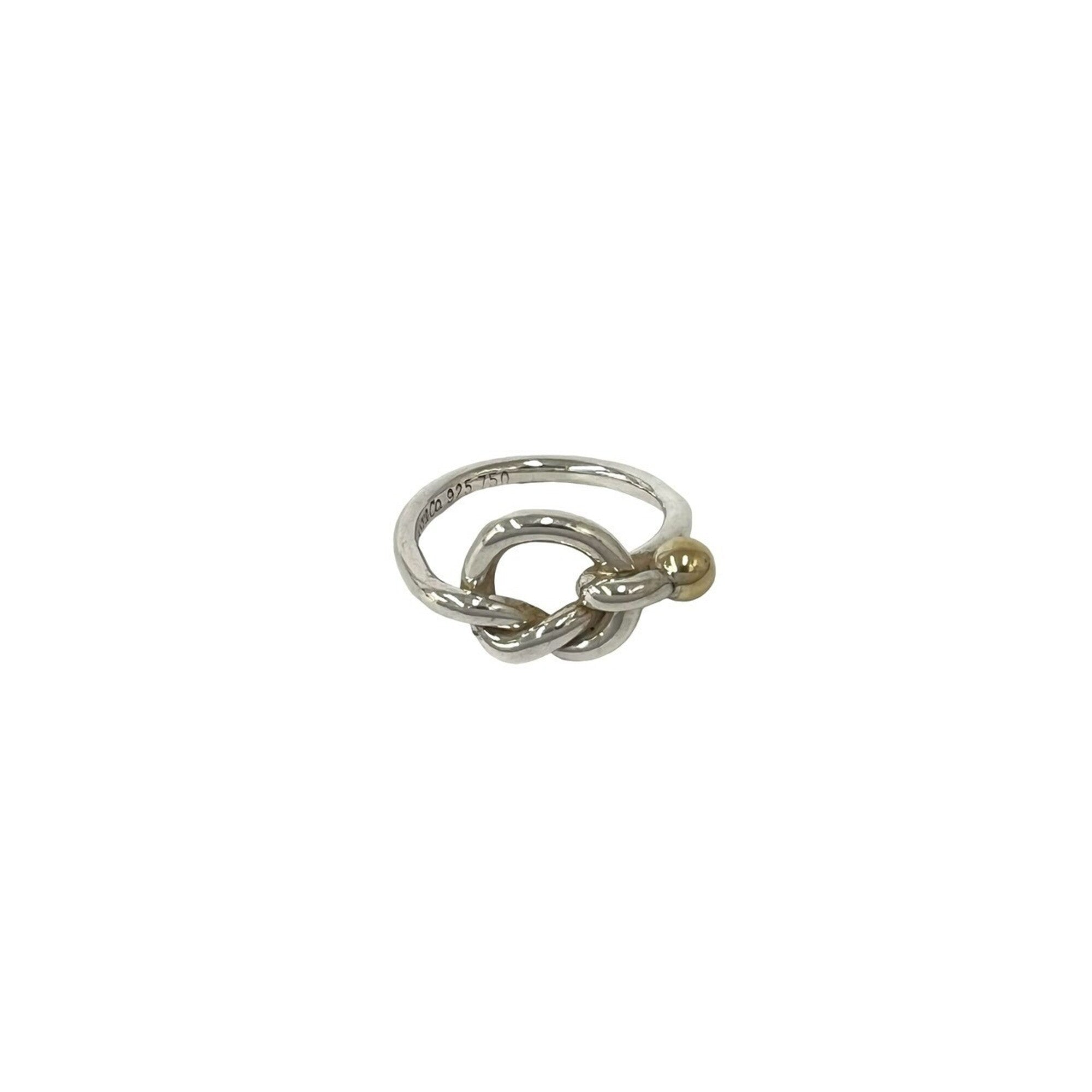 Tiffany Gold Silver Yellow Gold (18K) Silver 925 Band Ring (Pre-Owned)