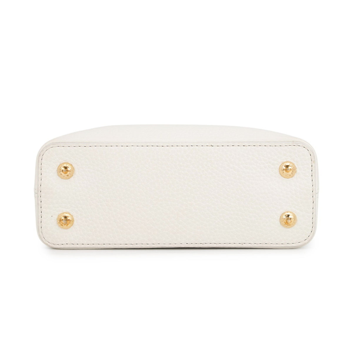 Louis Vuitton White Leather Handbag Shoulder Bag (Pre-Owned)
