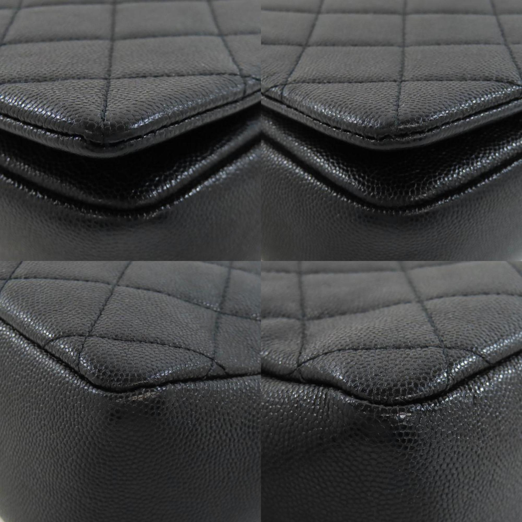 Chanel Black Leather Shoulder Bag (Pre-Owned)