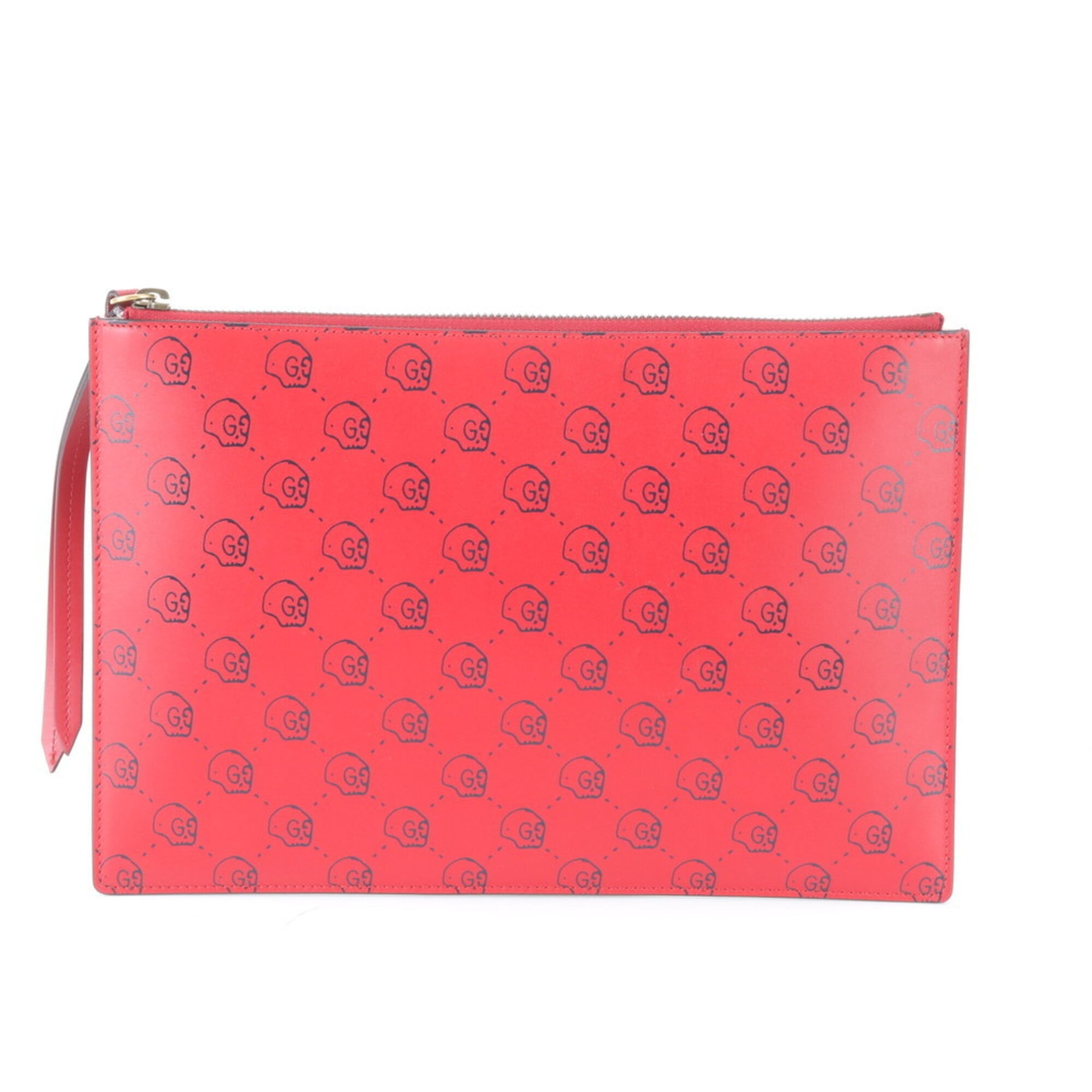 Gucci Red Color Leather Handbag (Pre-Owned)