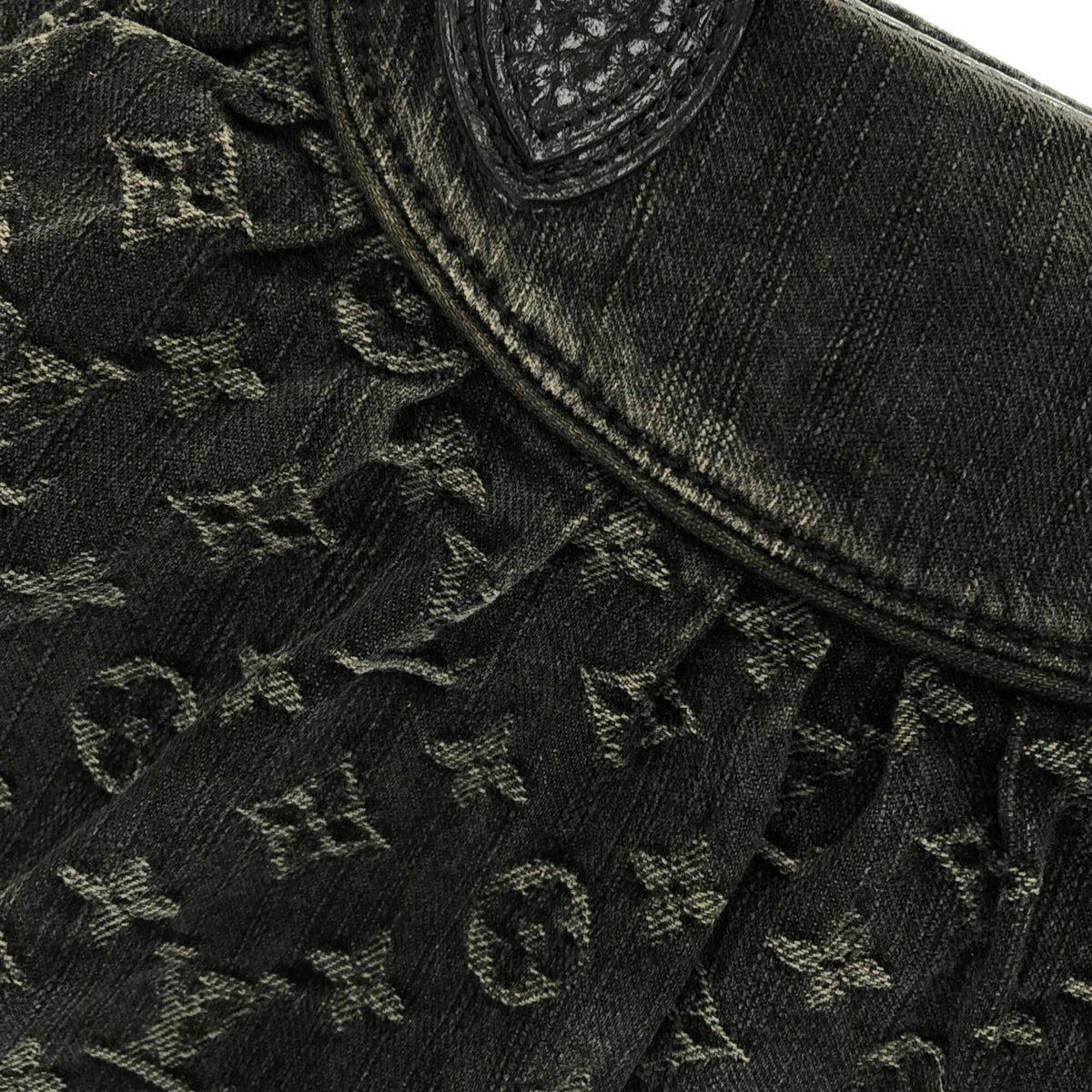 Louis Vuitton Black Denim Handbag (Pre-Owned)