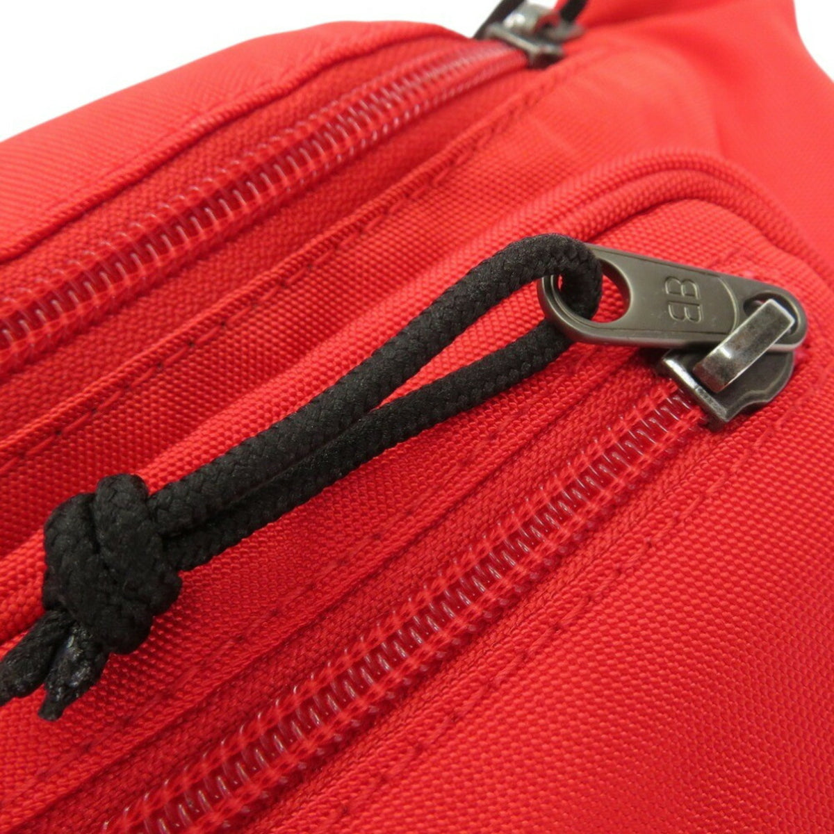 Balenciaga Red Color Nylon Fanny Pack Sling Bag (Pre-Owned)