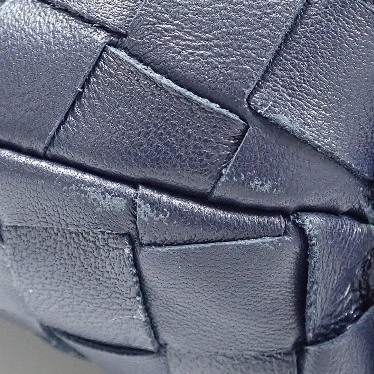 Bottega Veneta Navy Leather Shoulder Bag (Pre-Owned)