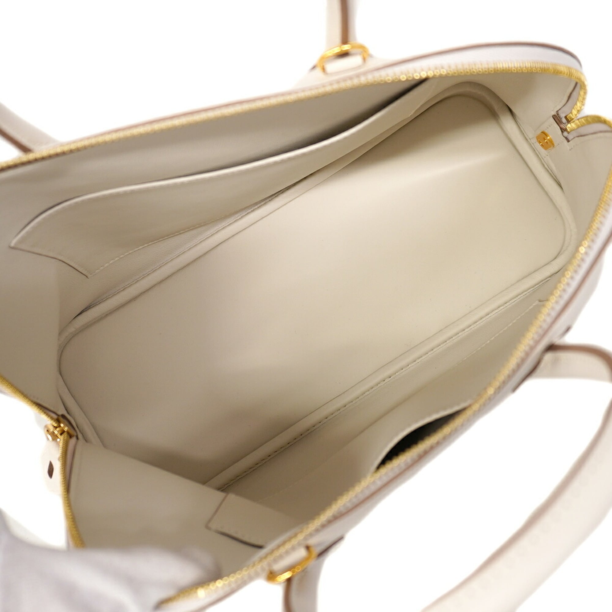Hermes White Epsom Leather Handbag (Pre-Owned)