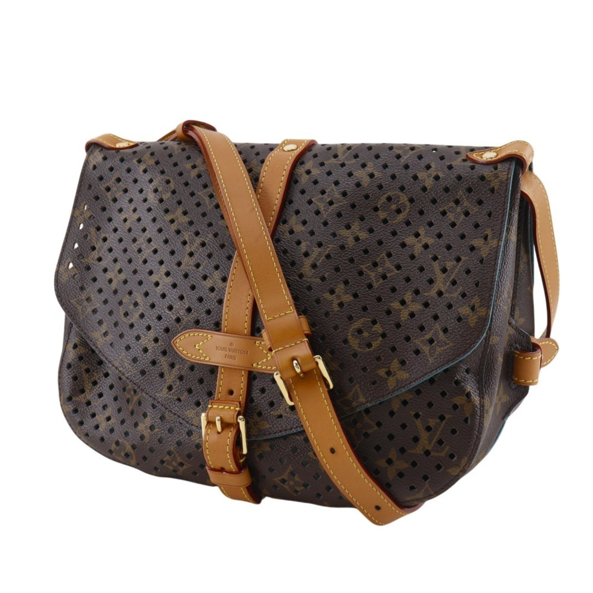 Louis Vuitton Monogram Perfo Brown Monogram Perforated Shoulder Bag (Pre-Owned)