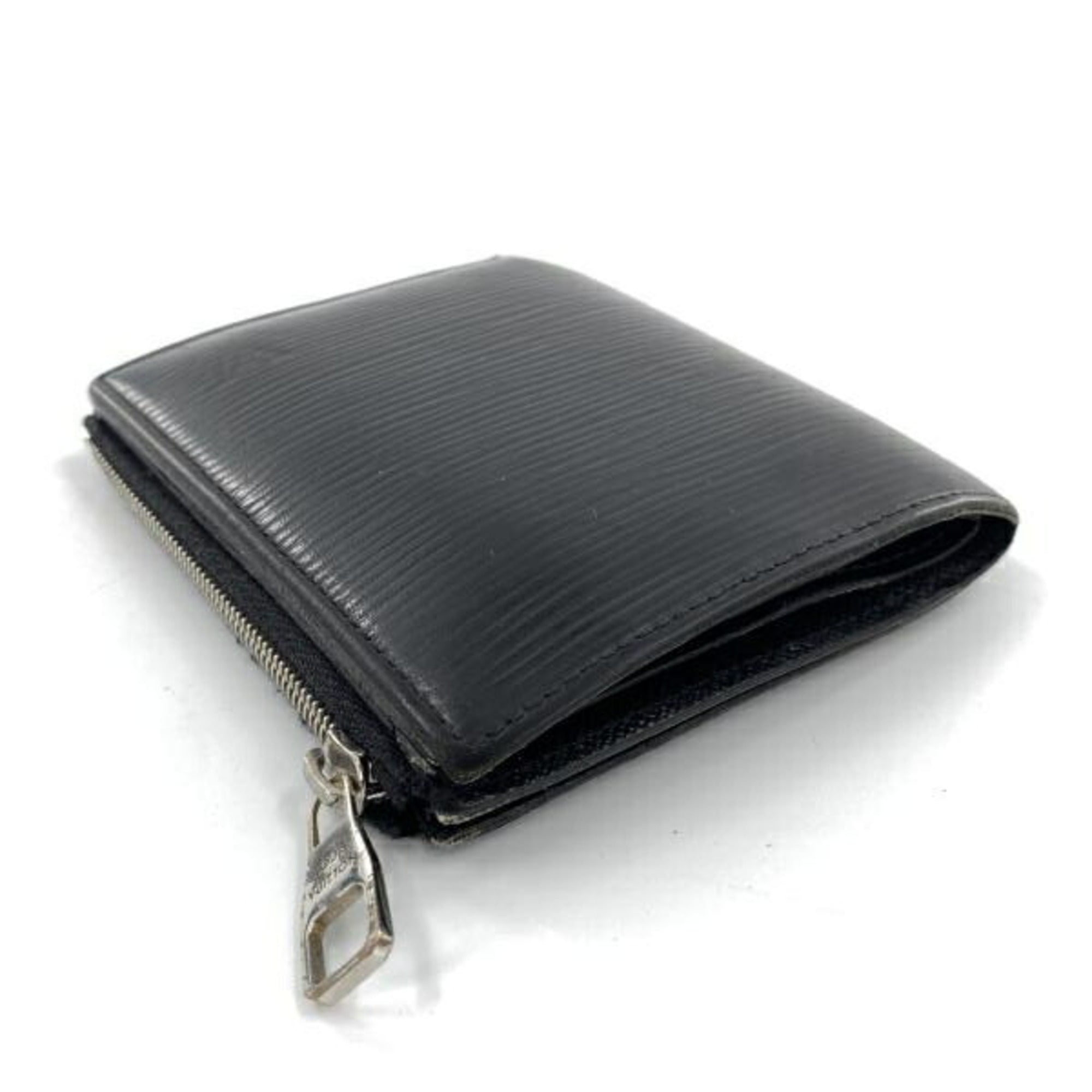 Louis Vuitton Epi Black Blue Wallet (Bi-Fold) (Pre-Owned)