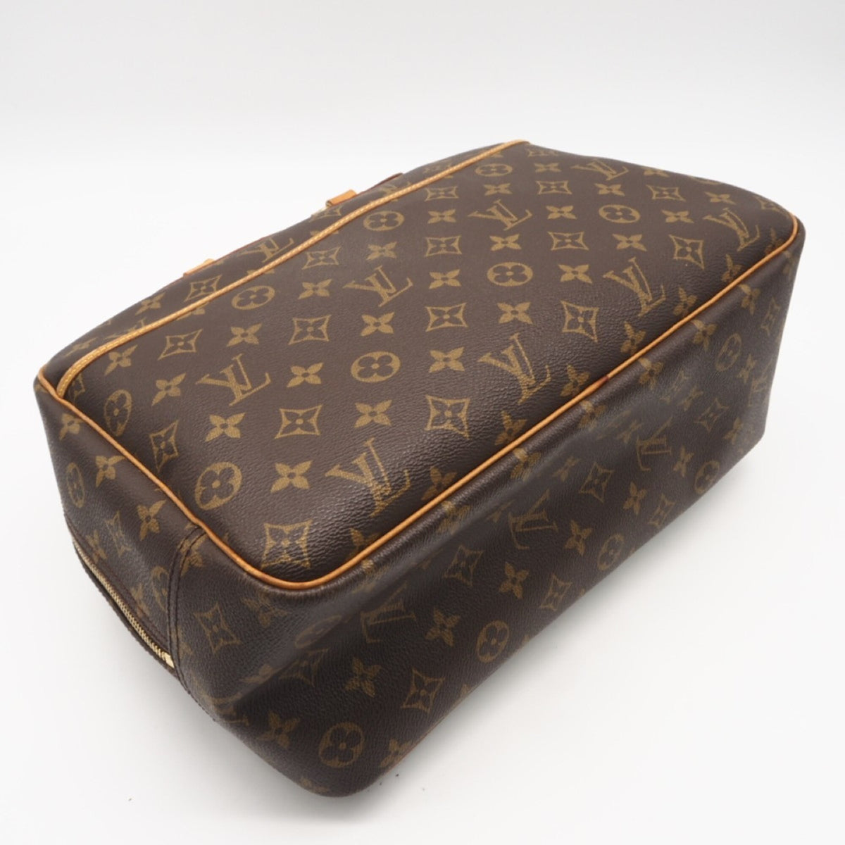 Louis Vuitton Monogram Black Coated Canvas Leather Handbag (Pre-Owned)
