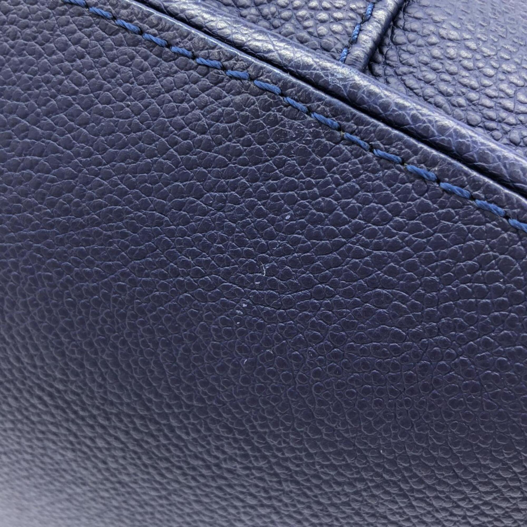 Louis Vuitton Blue Coated Canvas Handbag (Pre-Owned)
